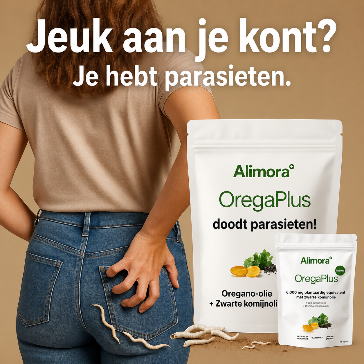 Schoonheid en Verder Facebook ad: 94% minder opgeblazen gevoel. Schone darmen in 3 dagen.