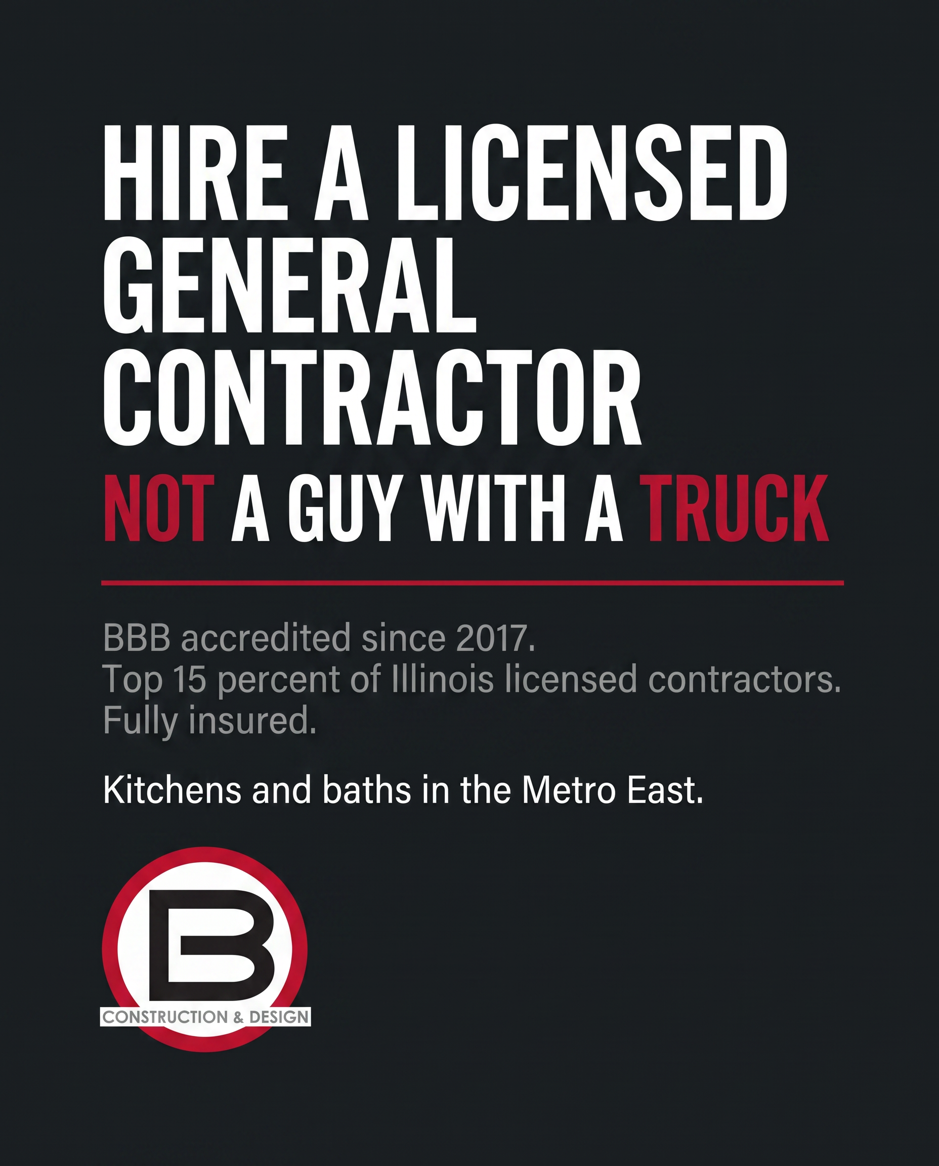 Brunaugh Construction & Design LLC Facebook ad: Free In-Home Design Session