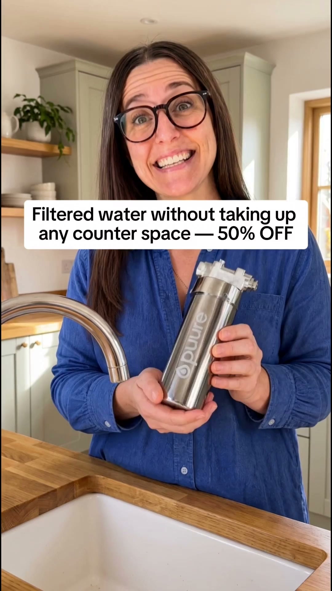 Puure Facebook ad: Make Tap Water Taste Better