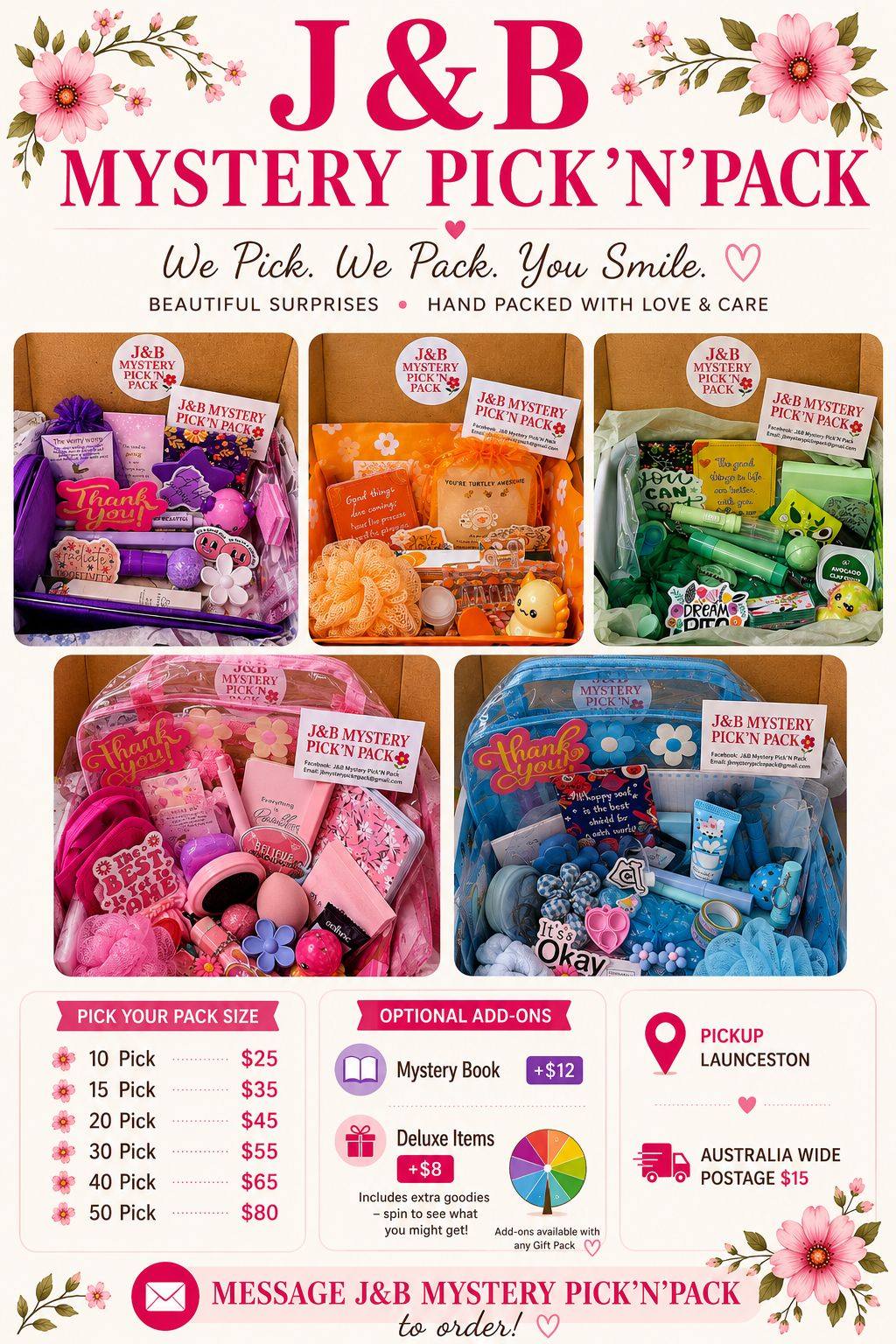 J&B Mystery Pick’N Pack  Facebook ad