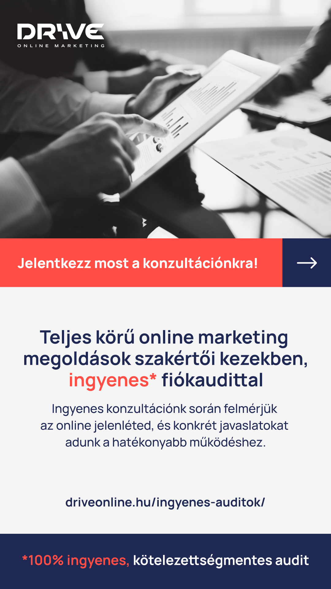 Drive Online Marketing Facebook ad from Feb 9, 2026