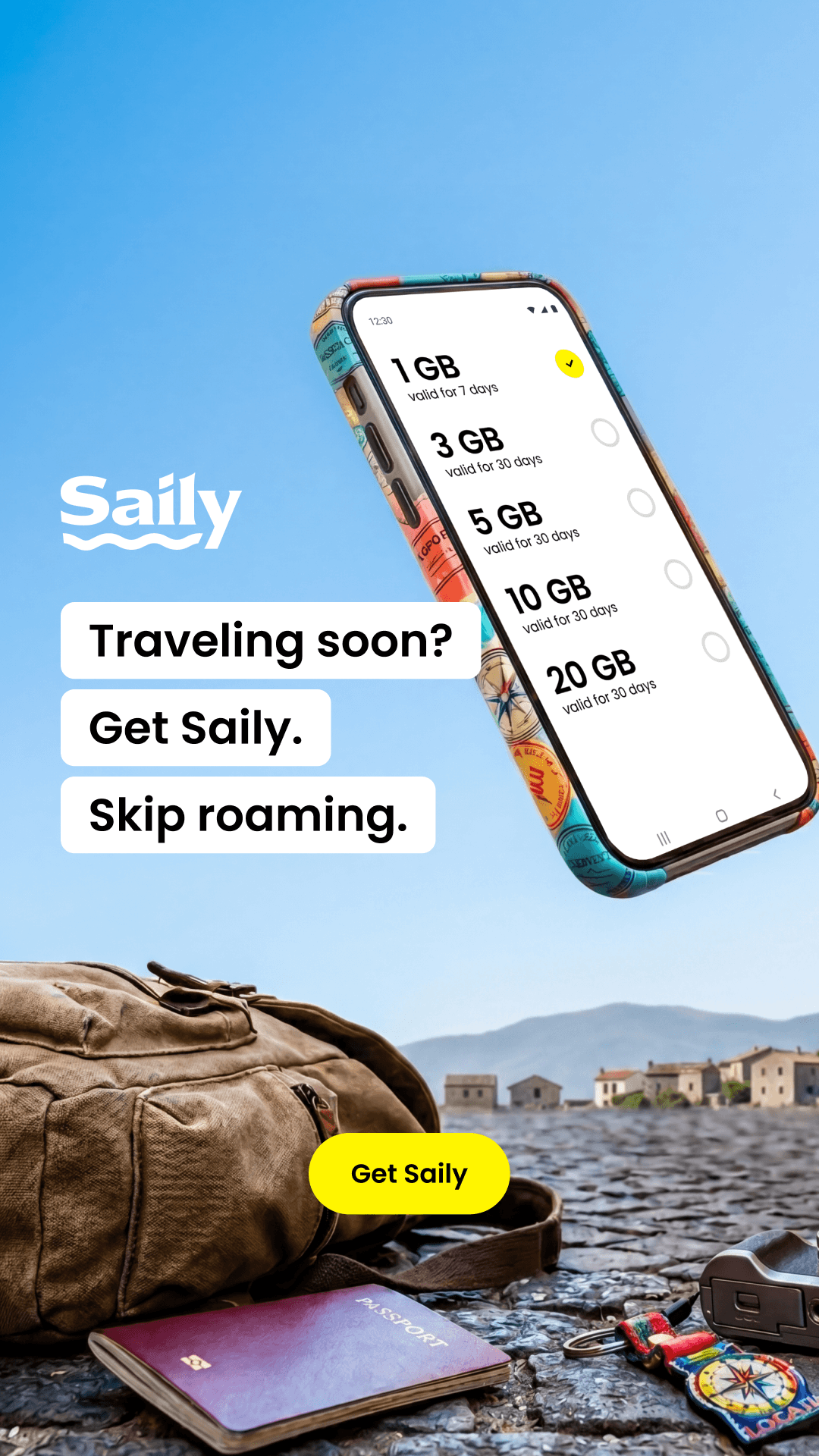 Saily Facebook ad