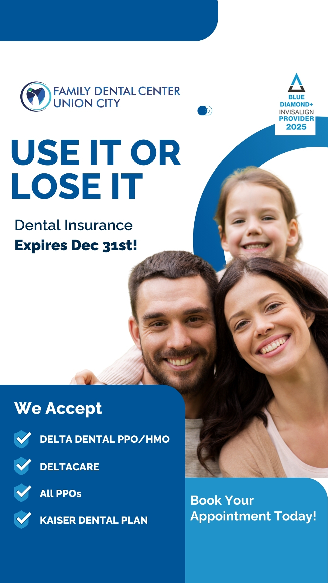 Family Dental Center Facebook ad from Oct 17, 2025