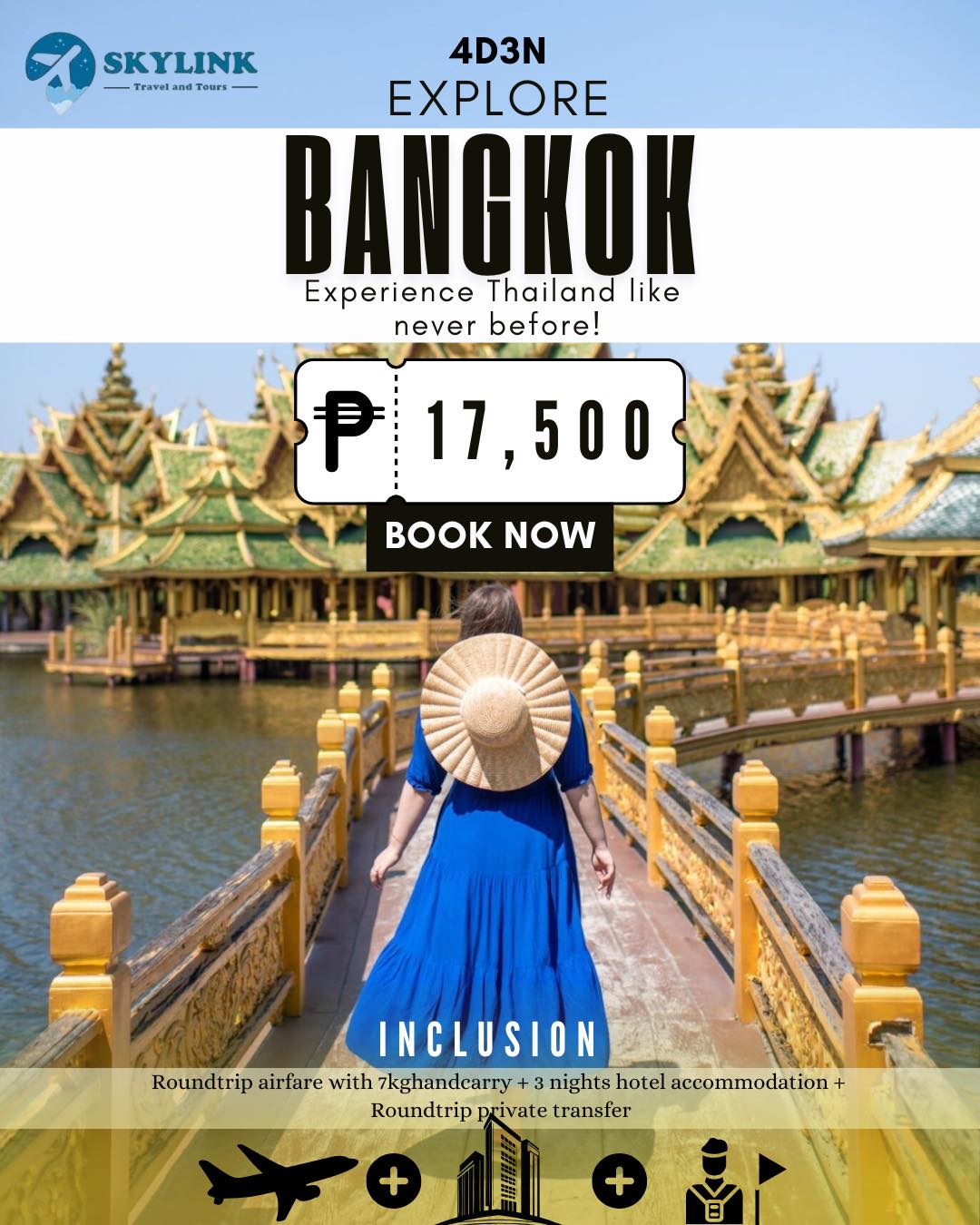Skylink Travel Facebook ad: BANGKOK GETAWAY 4D3N