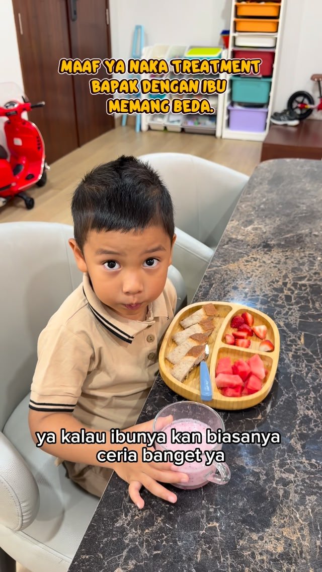 Arie Kriting Facebook ad: Nanti Bapak bakal lebih sering bikinin kamu sarapan…