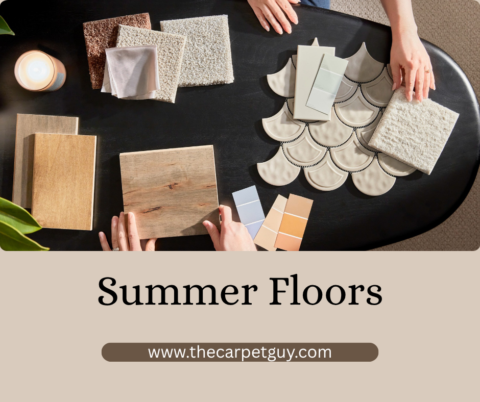 The Carpet Guy Facebook ad: SUMMER FLOOR UPGRADE ALERT!