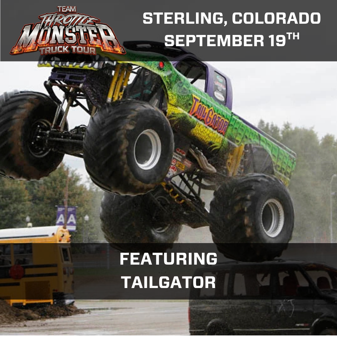Team Throttle Monster Facebook ad: September 19th Sterling, Colorado.