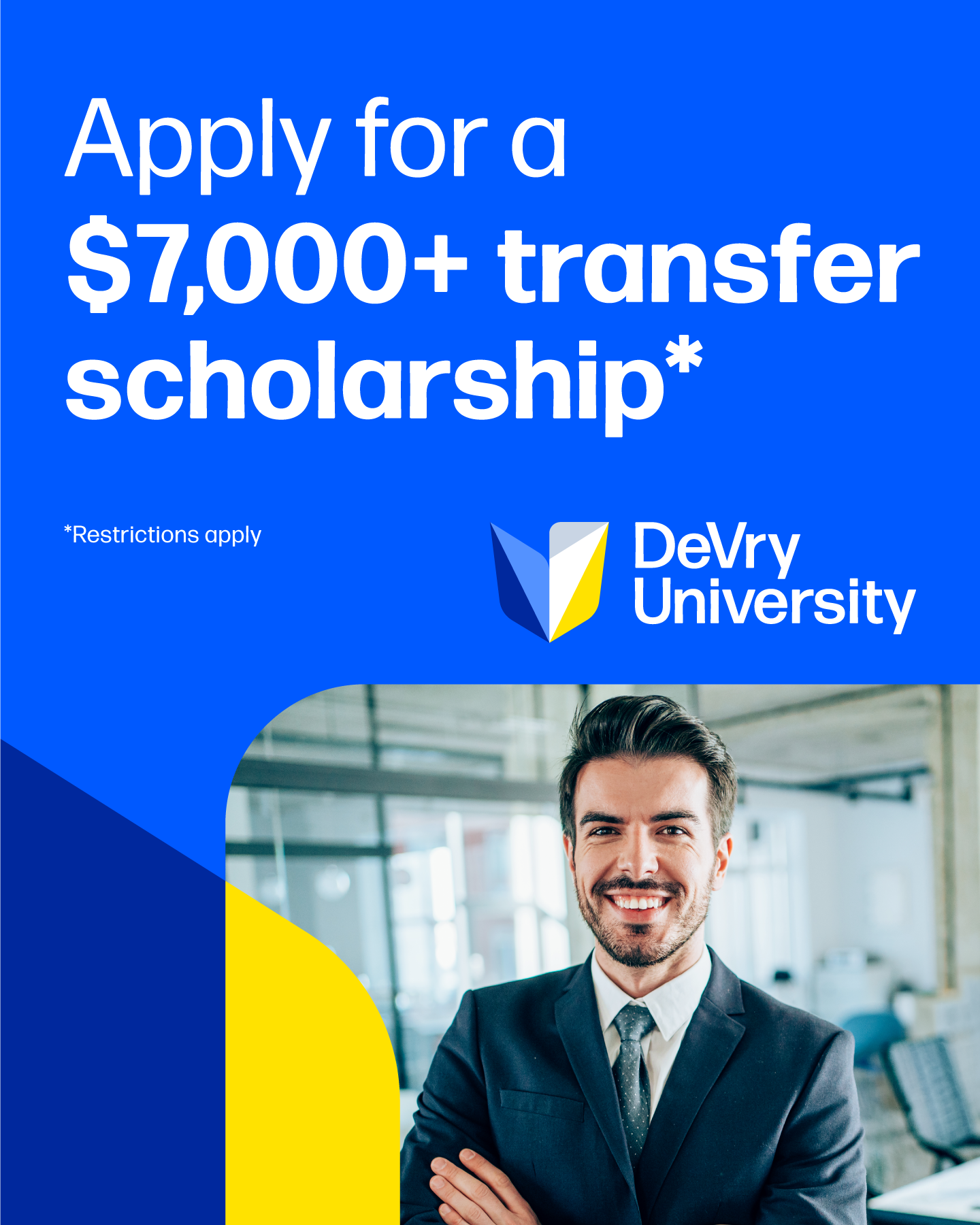 DeVry University Facebook ad