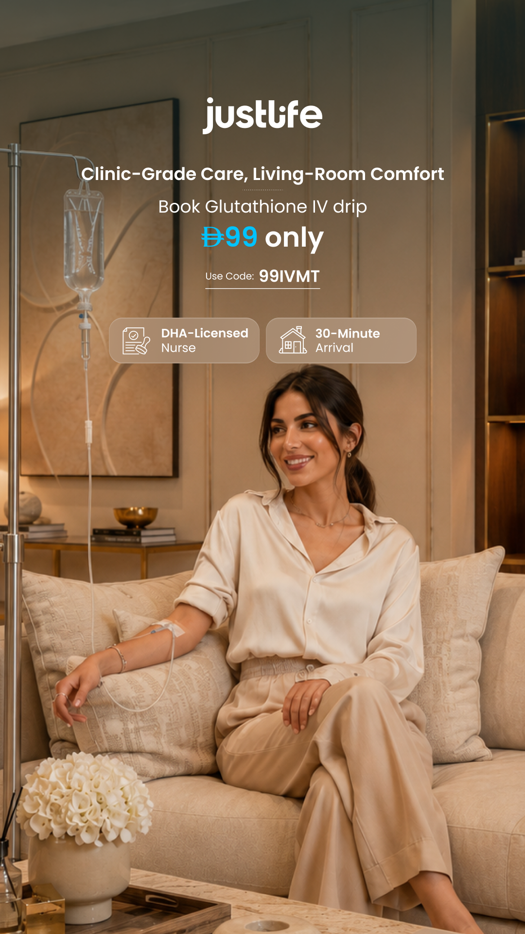 Justlife UAE Facebook ad