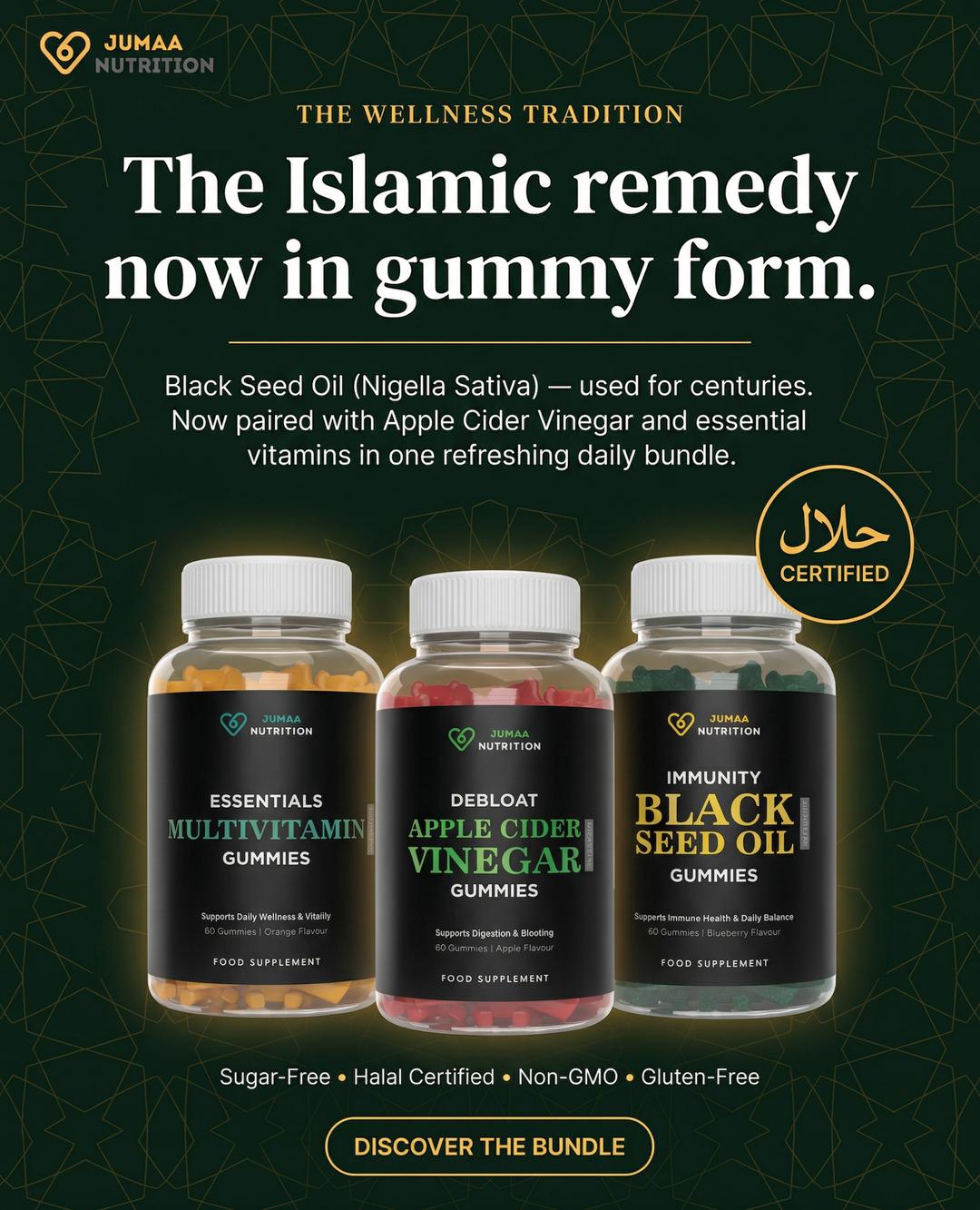Jumaa Nutrition Facebook ad: Free UK Shipping