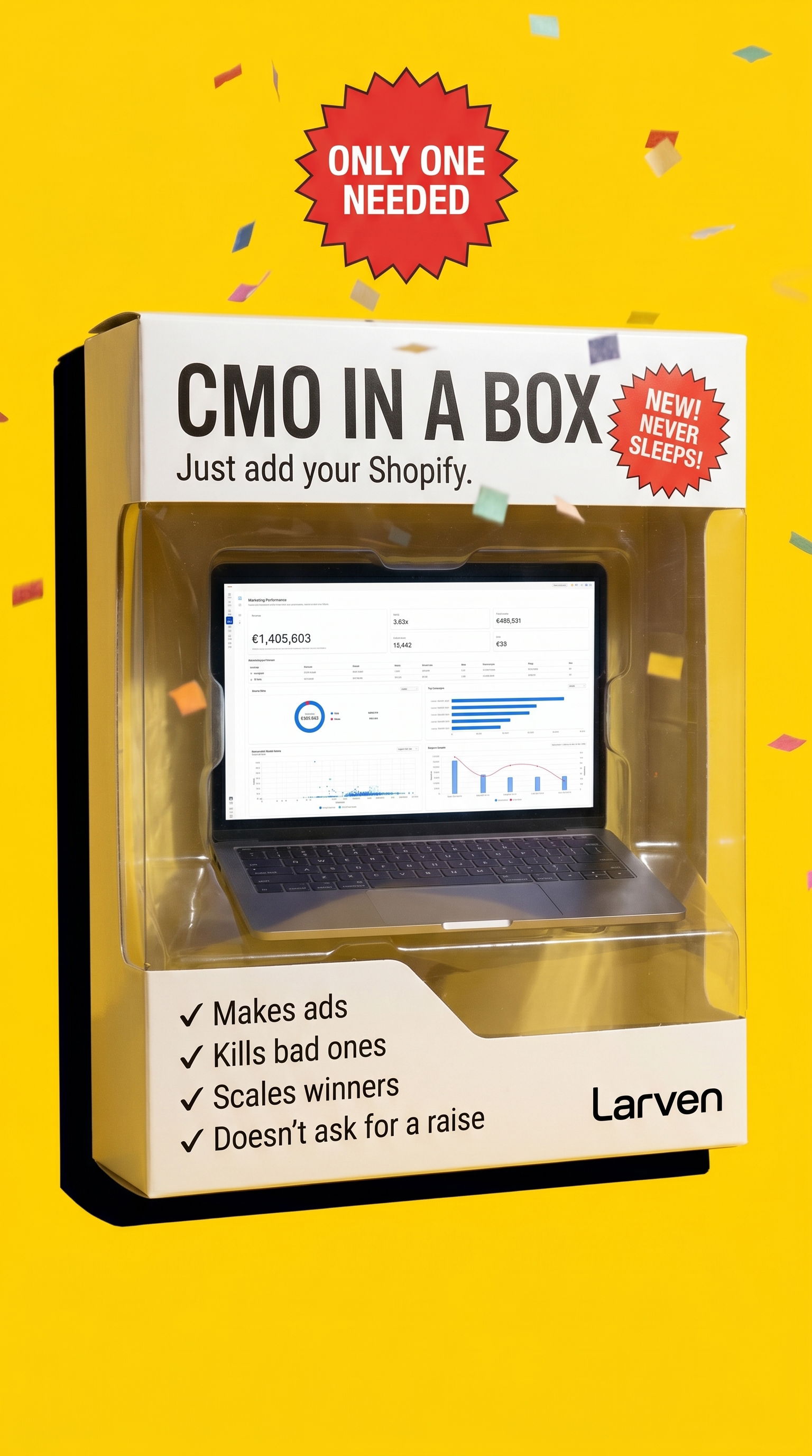 Larven AI Facebook ad