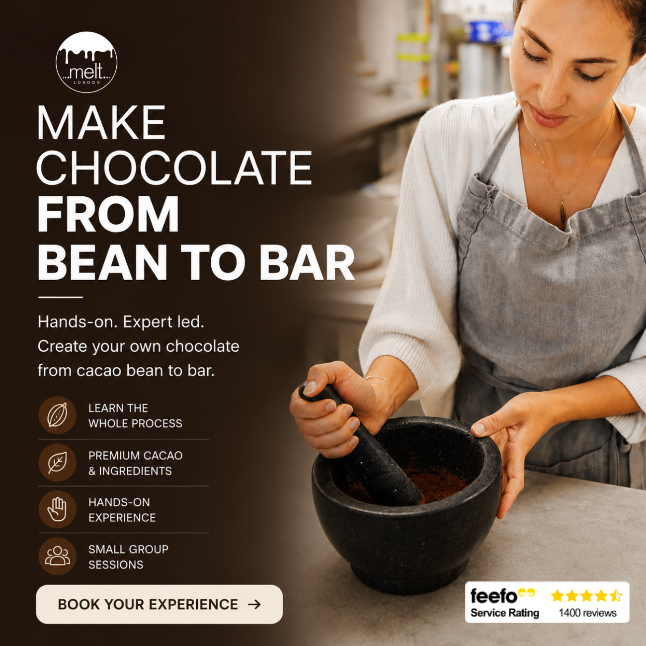 Melt Chocolates Facebook ad from Jul 8, 2026