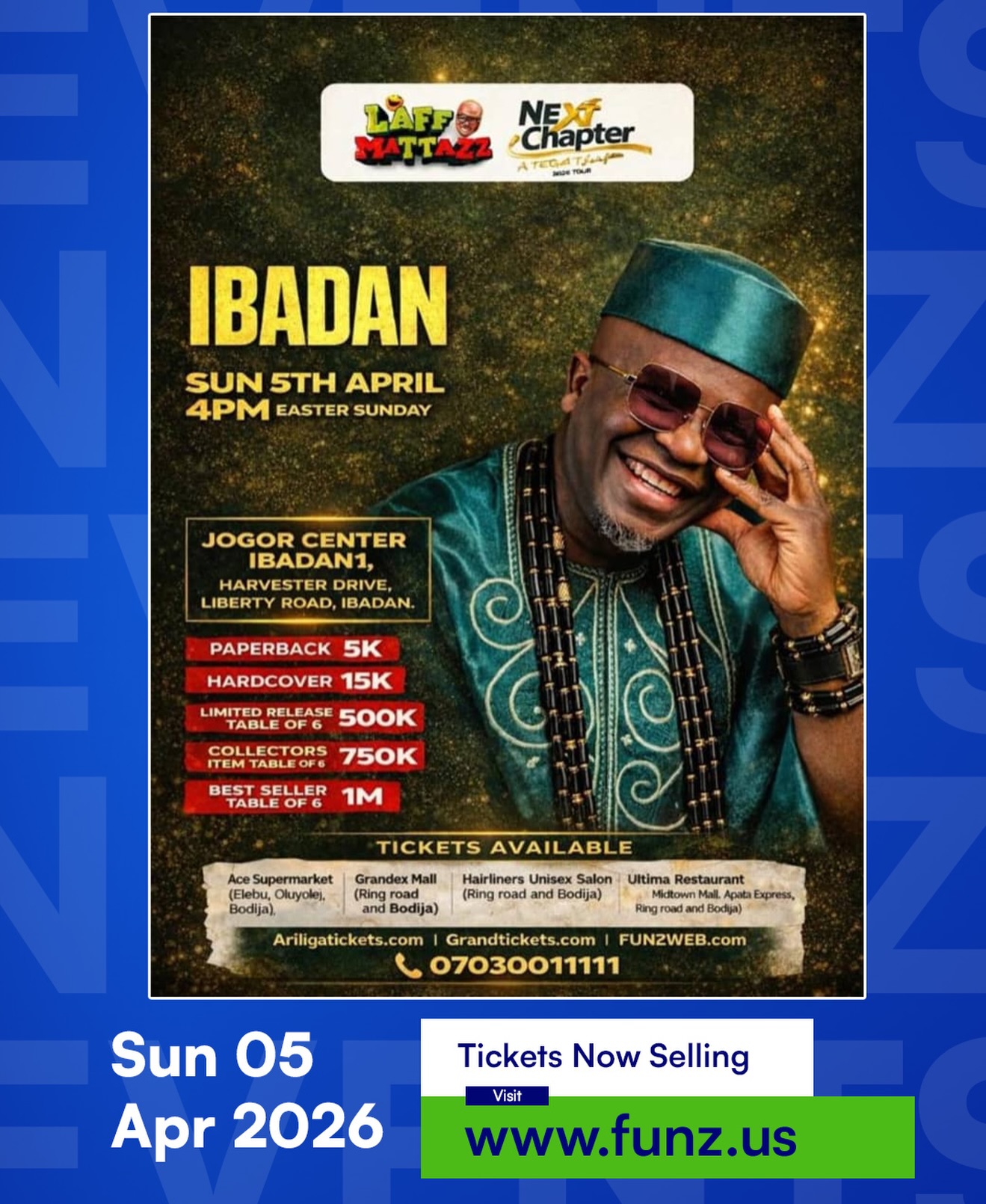 FunZ Facebook ad: LAFF MATTAZZ: THE NEXT CHAPTER