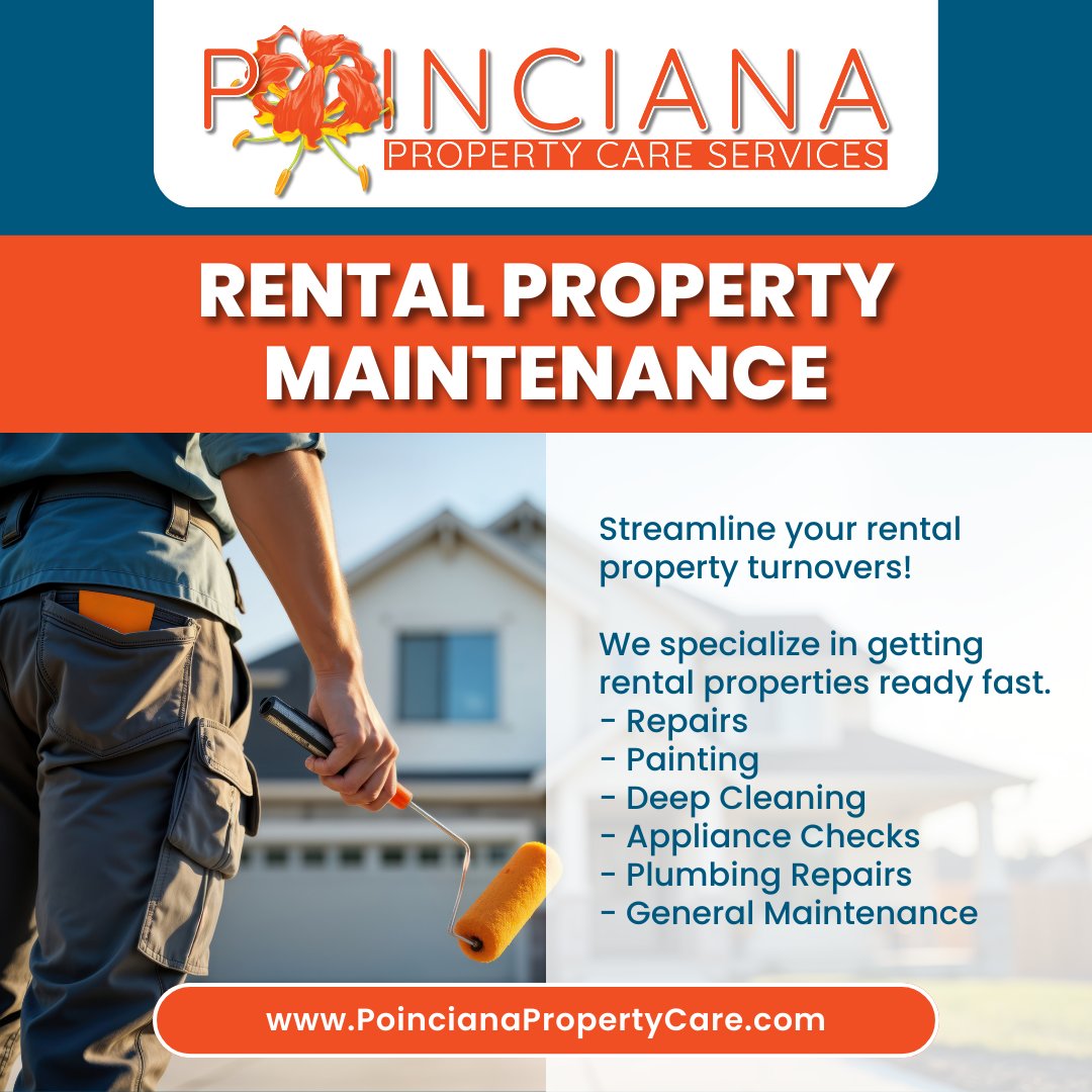 Poinciana Property Care Services Facebook ad: Streamline your rental property turnovers!