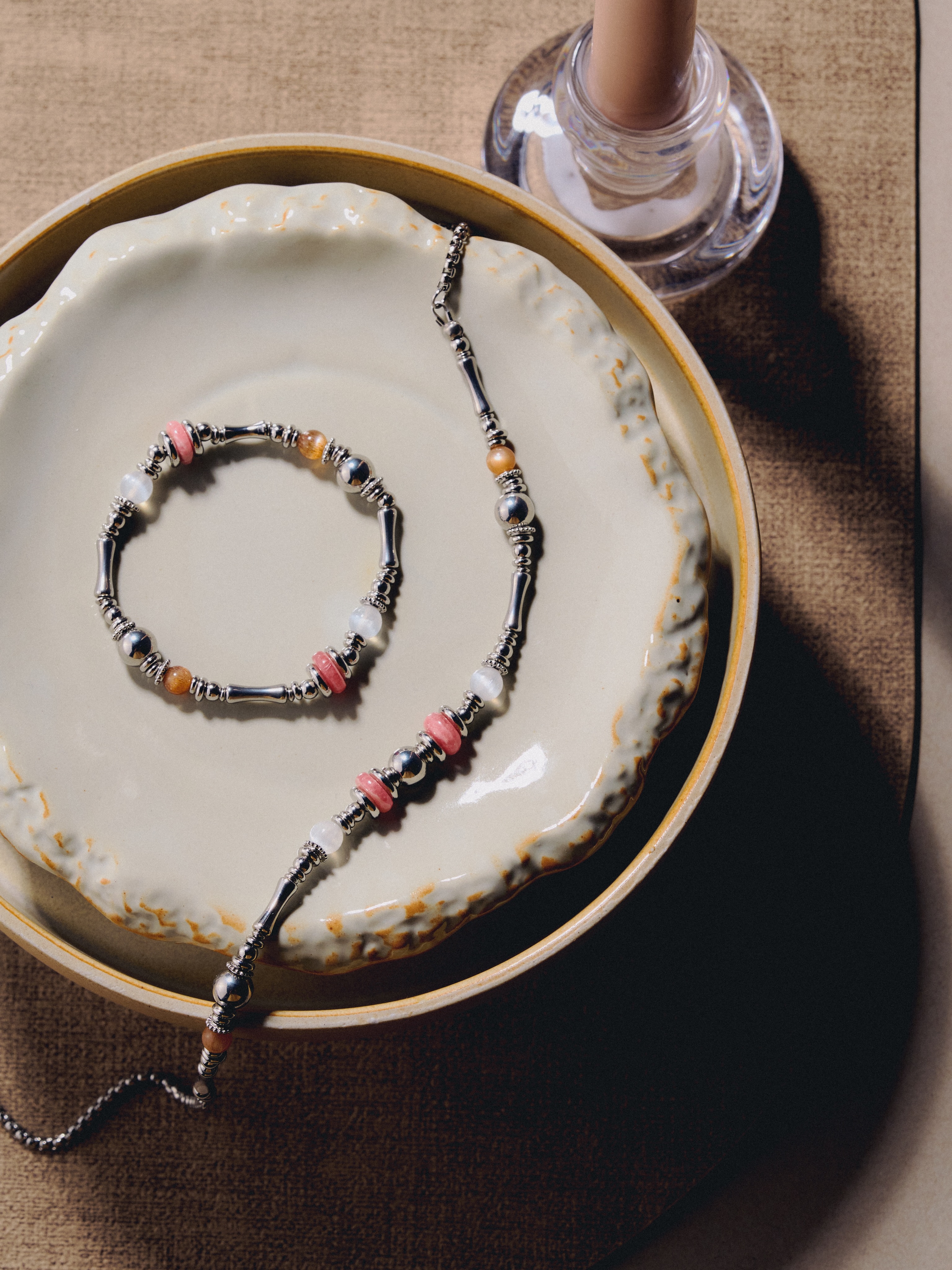 NUVU JEWEL Facebook ad: NUVU Rhodochrosite Series · Bloom Again