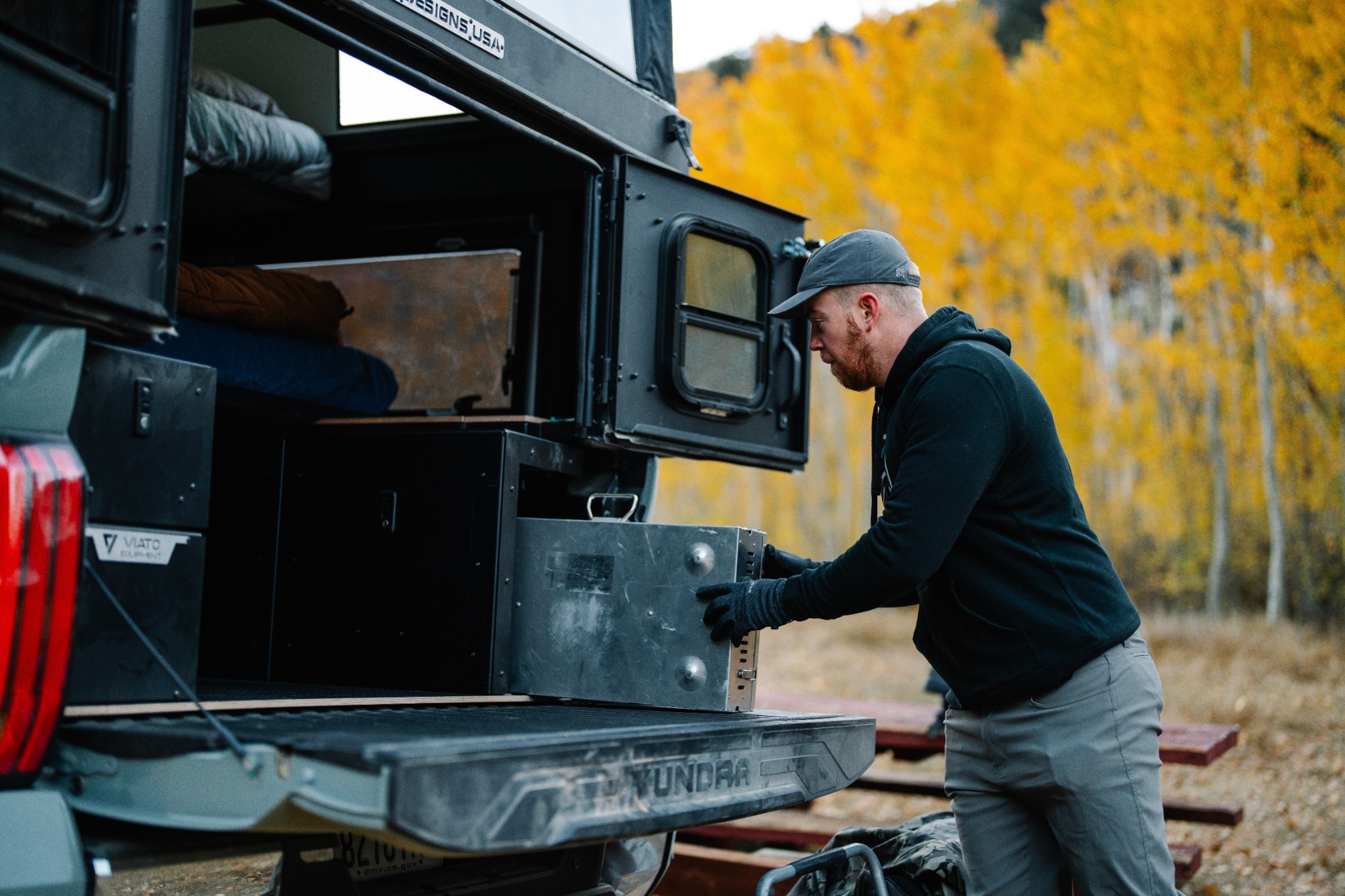 Viato Equipment Facebook ad: Precision-engineered storage, designed to fit your truck…