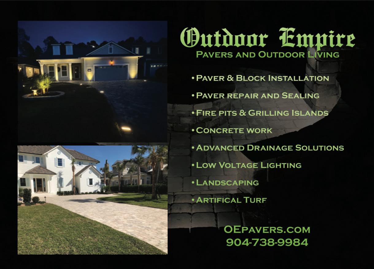 Outdoor Empire: Pavers and Outdoor Living Facebook ad: We are your one stop shop for everything…
