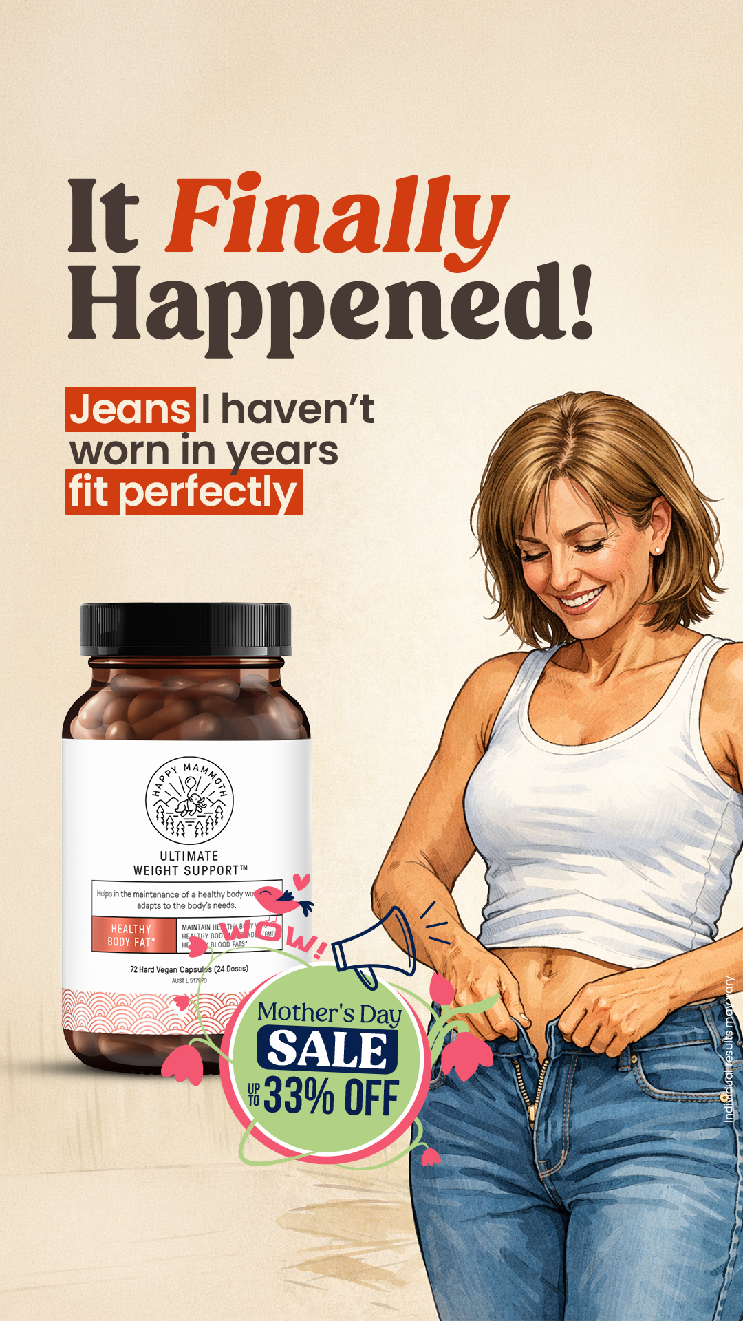 Happy Mammoth Facebook ad