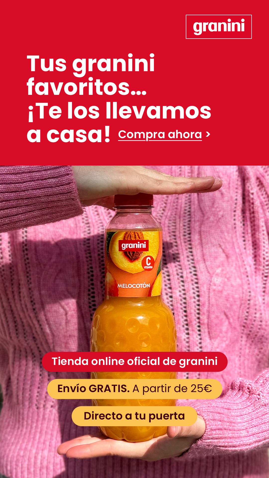 granini España Facebook ad from Feb 3, 2026