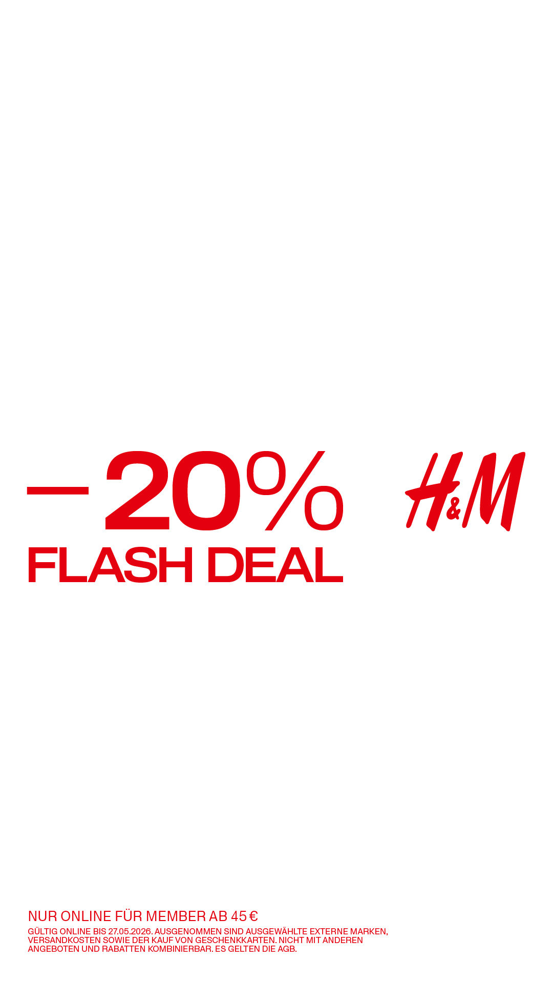 H&M Facebook ad