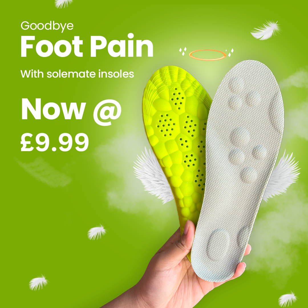 Solesure Facebook ad: Walk Pain-Free, All Day Long