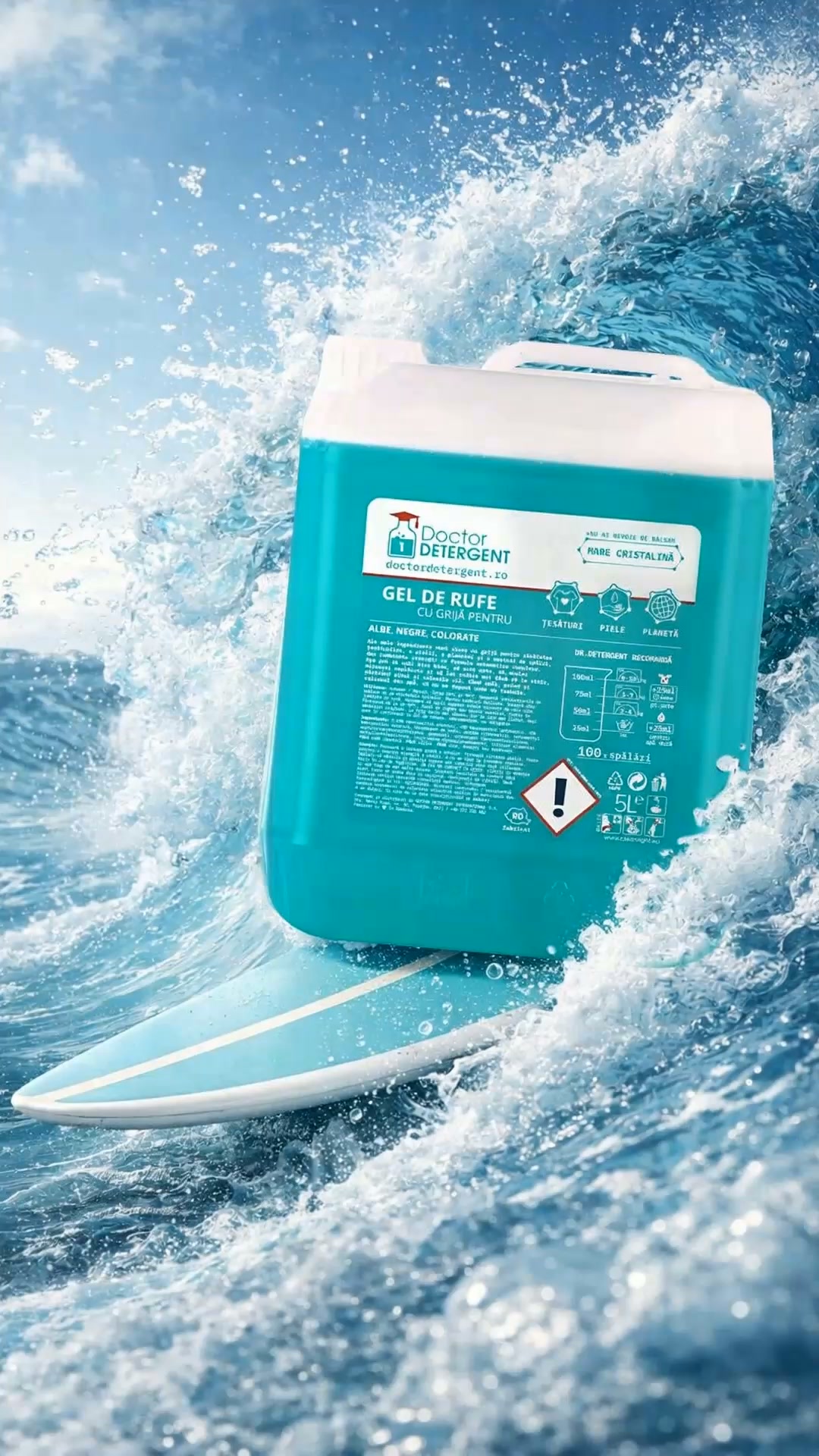 Doctor Detergent Facebook ad: Pe valuri cu talent