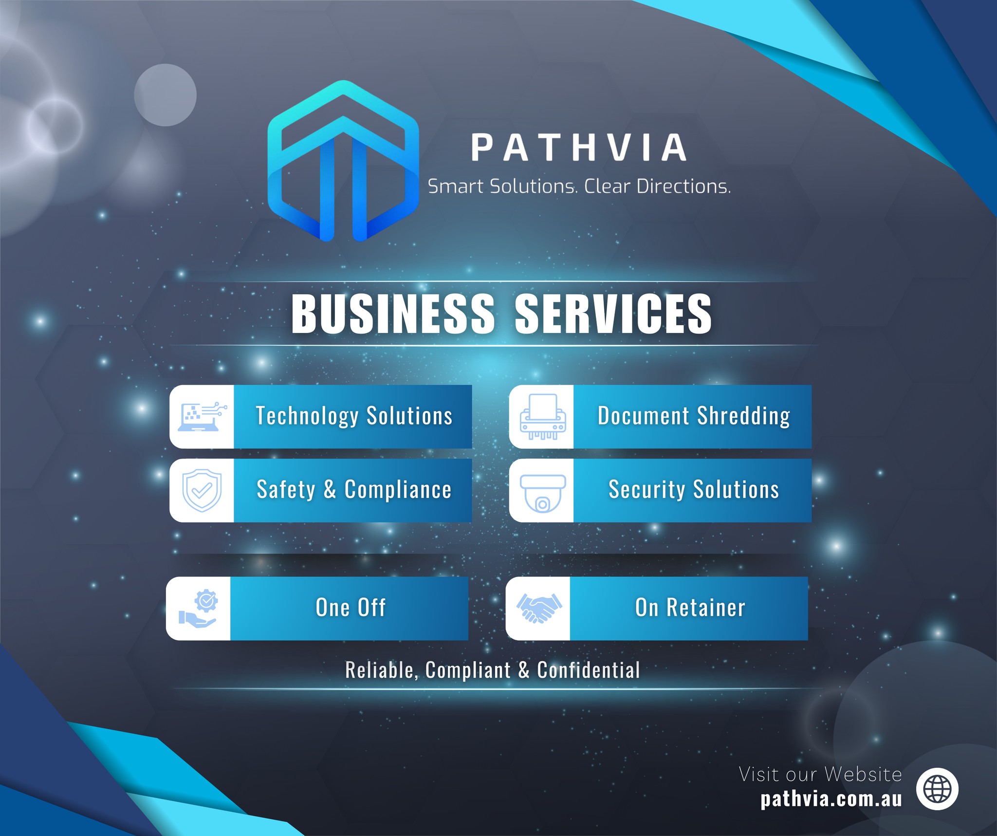 Pathvia Facebook ad: Pathvia, Smart Solutions.