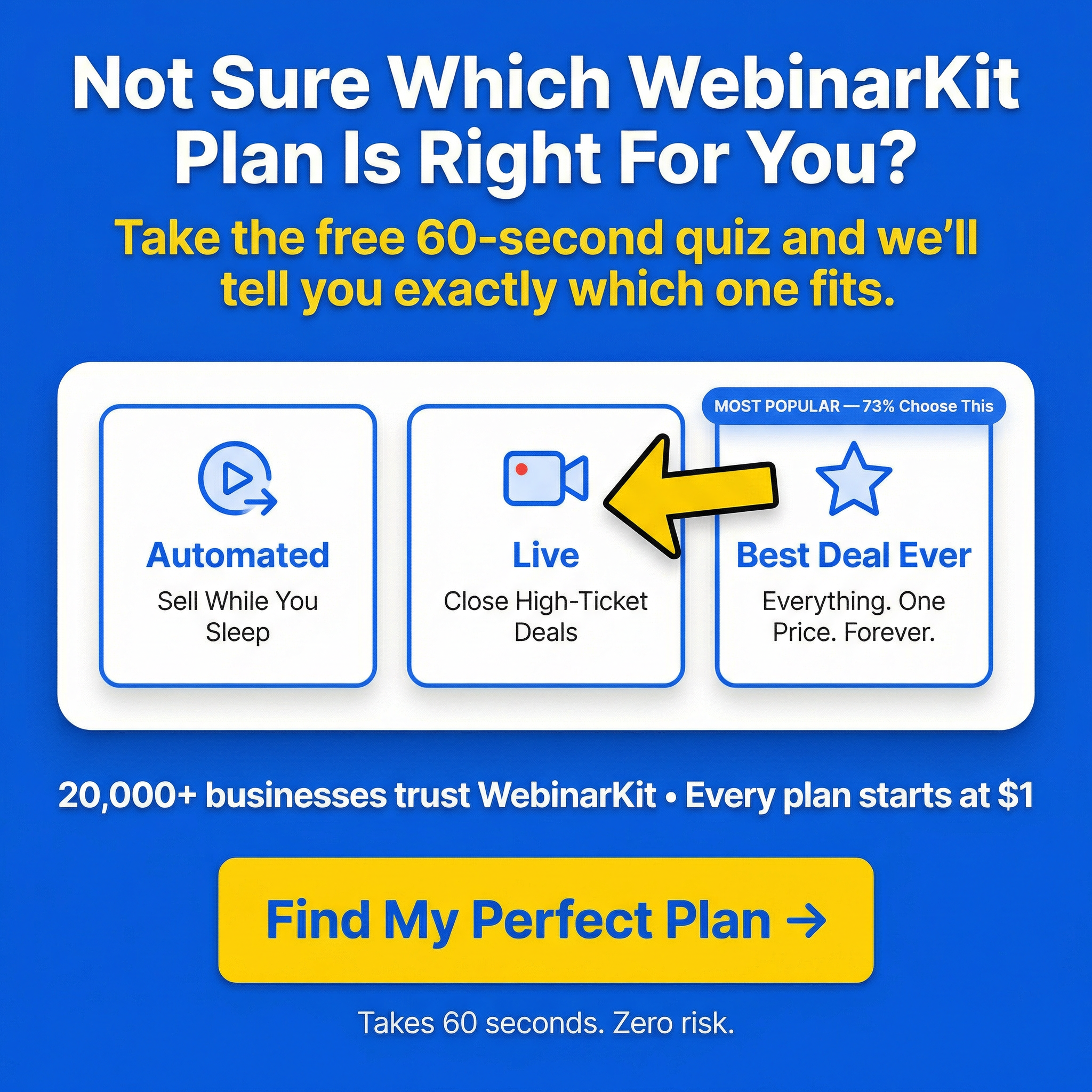 WebinarKit Facebook ad