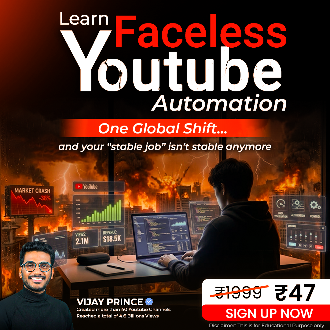 Vijay - Youtube Cashcow Program Facebook ad