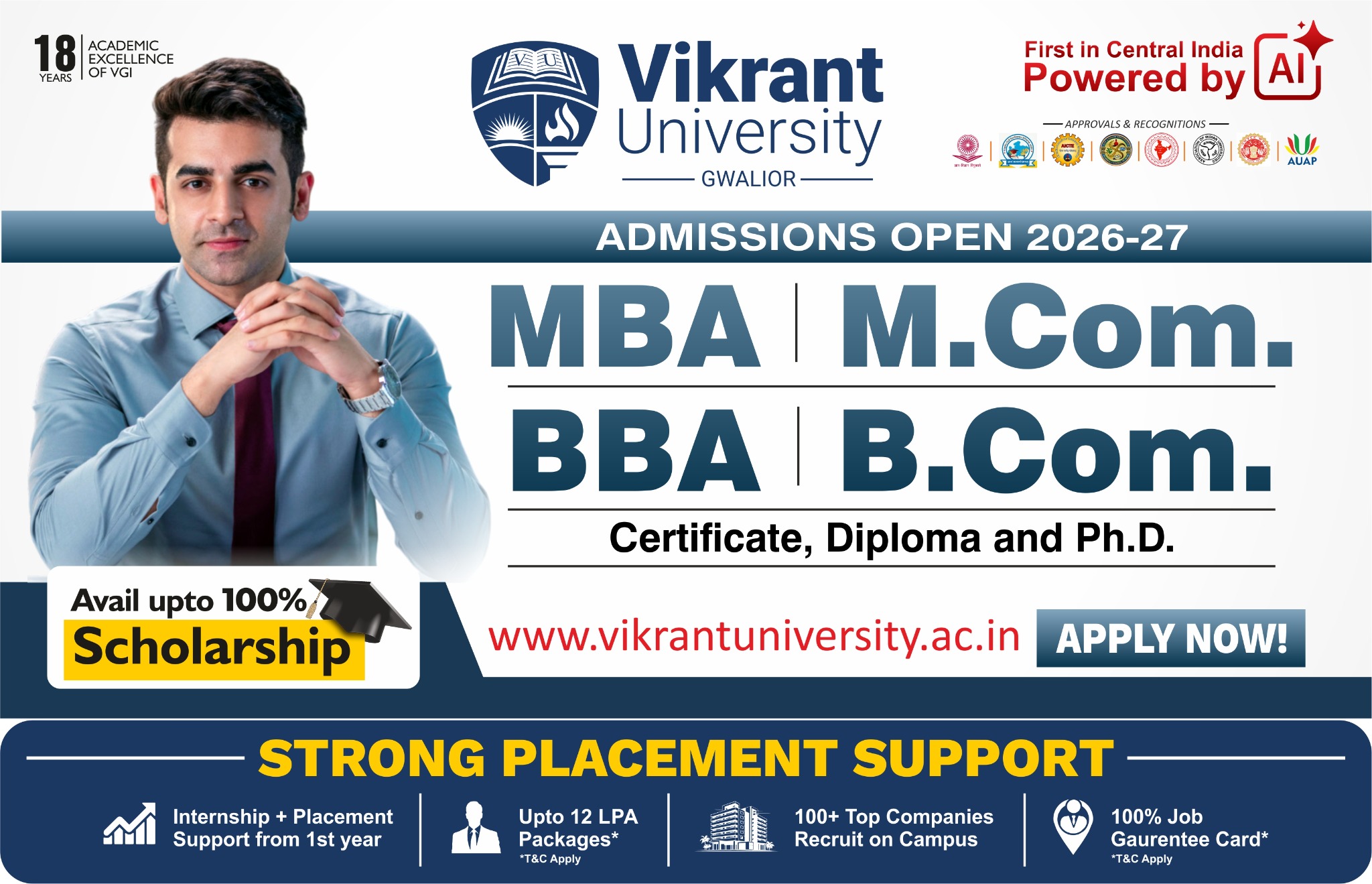 Vikrant University Facebook ad