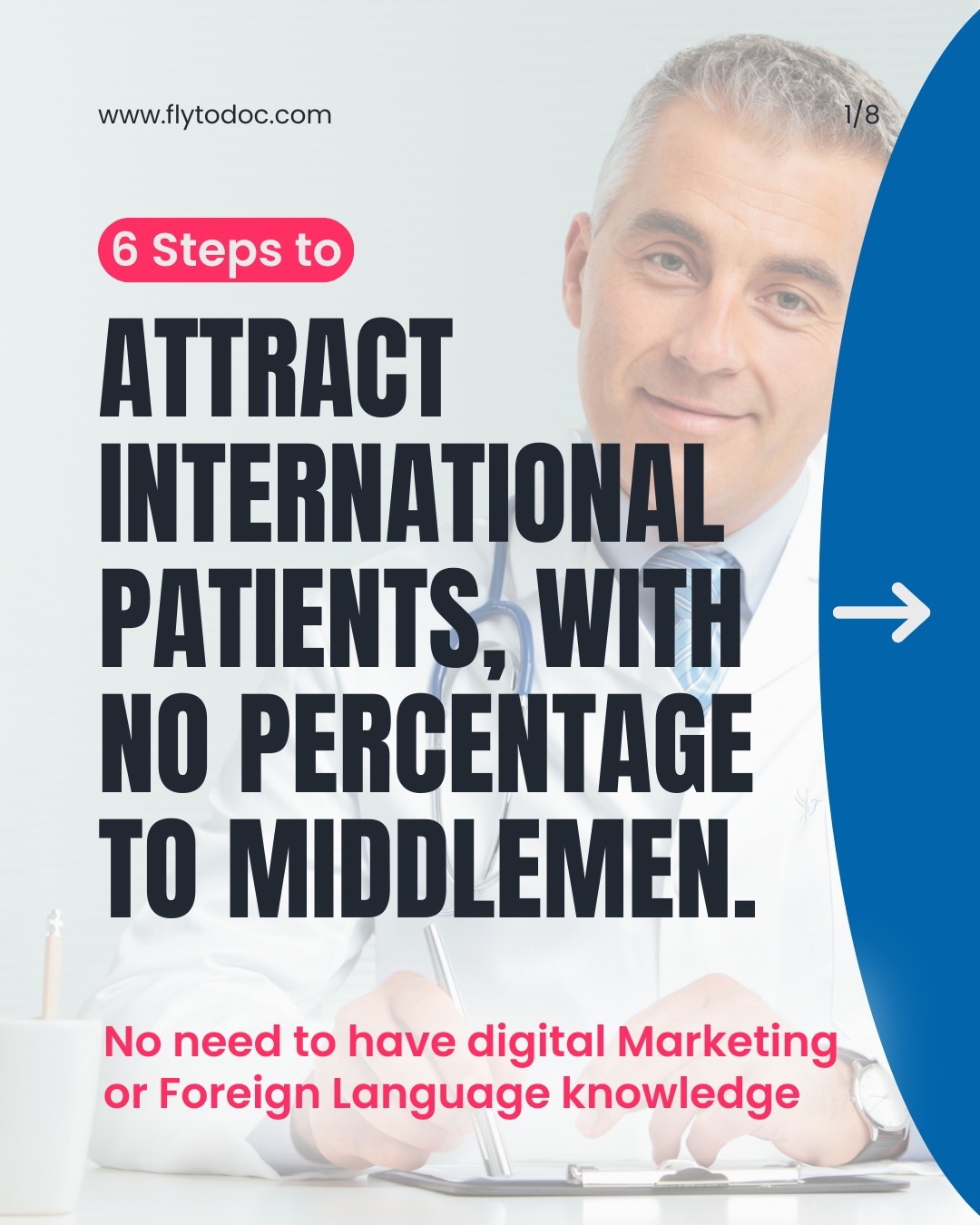 Flytodoc Facebook ad: Join FlytoDoc and Grow with Us!