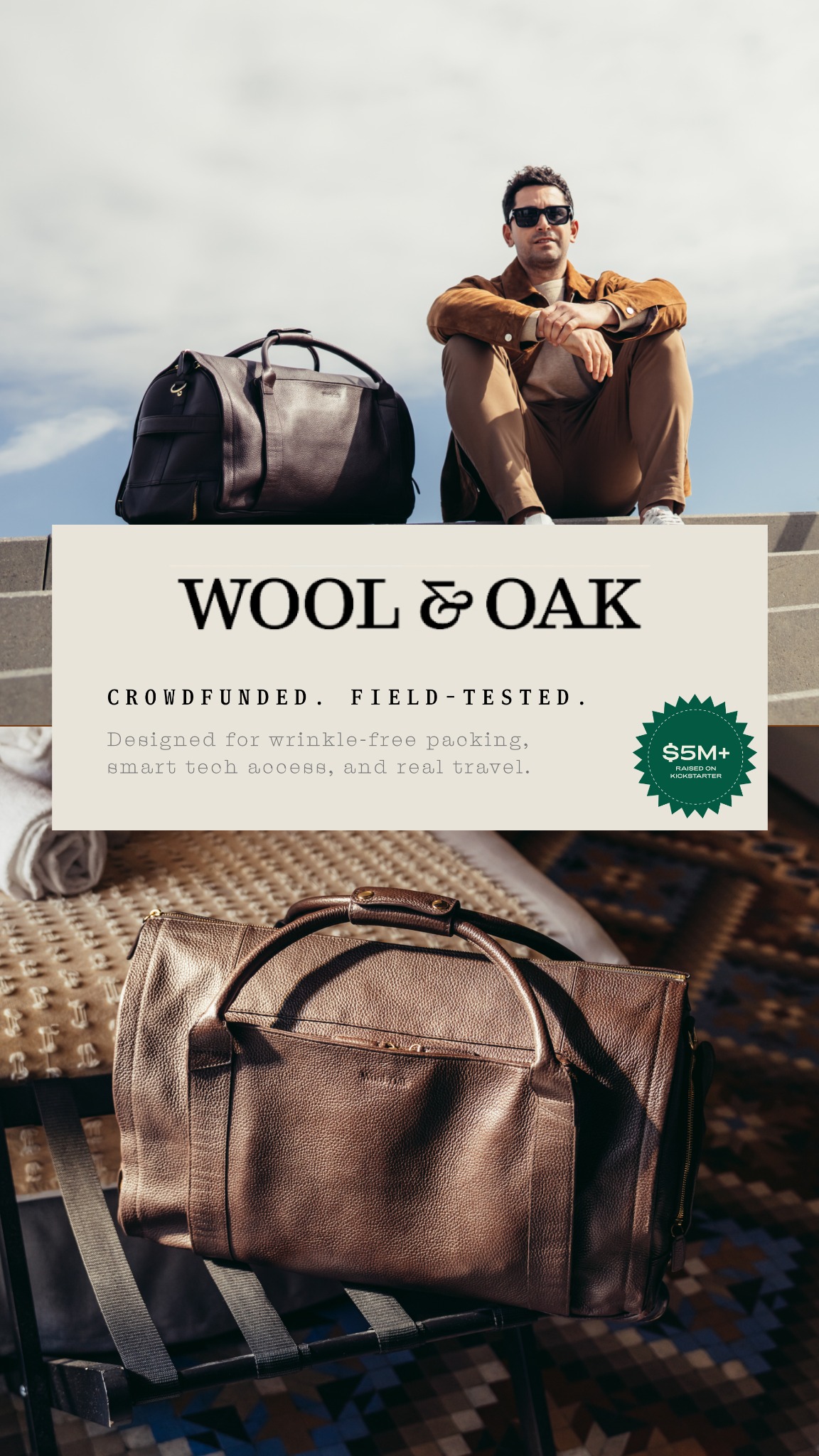 Wool & Oak Facebook ad