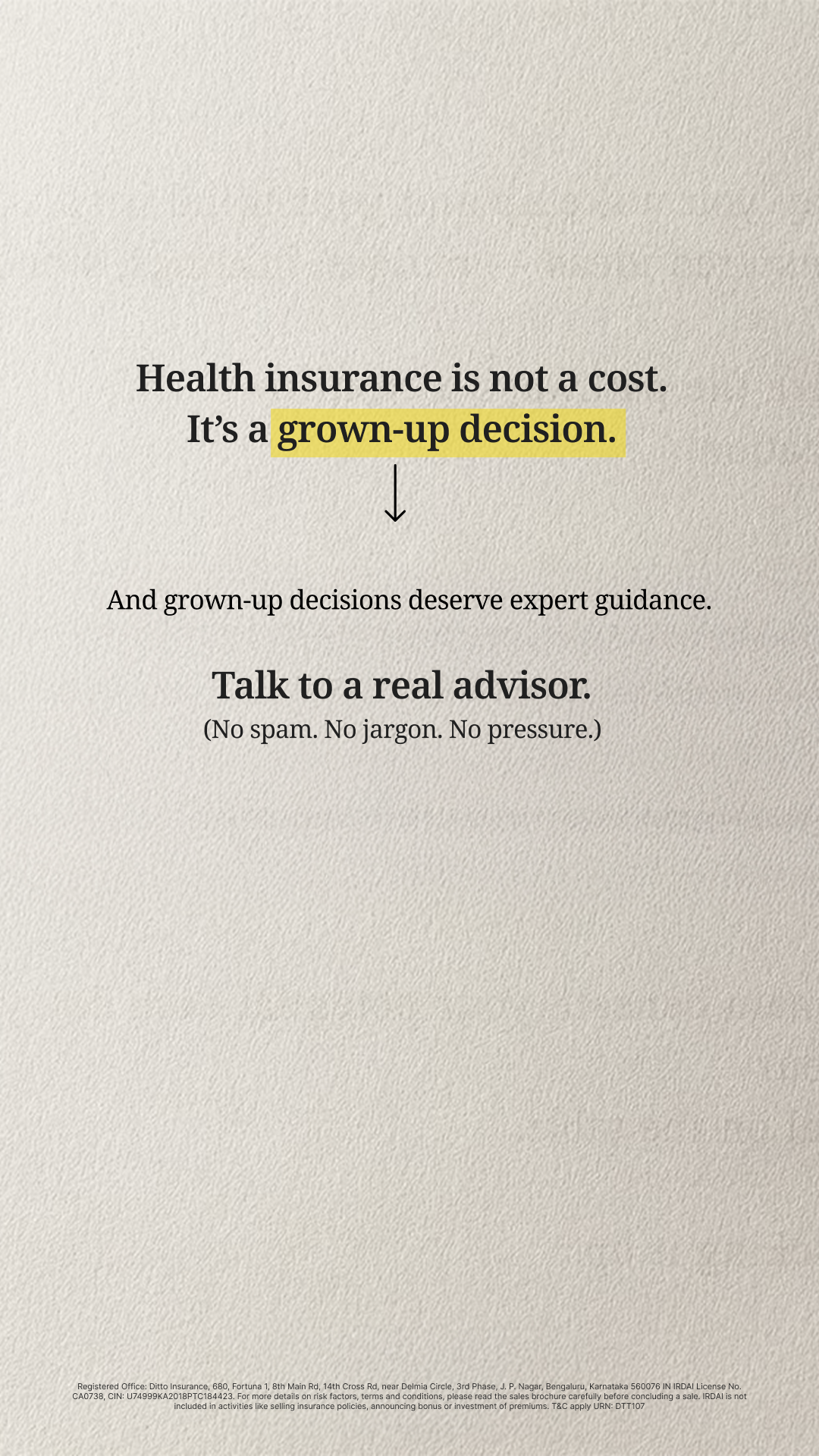 Ditto Insurance Facebook ad