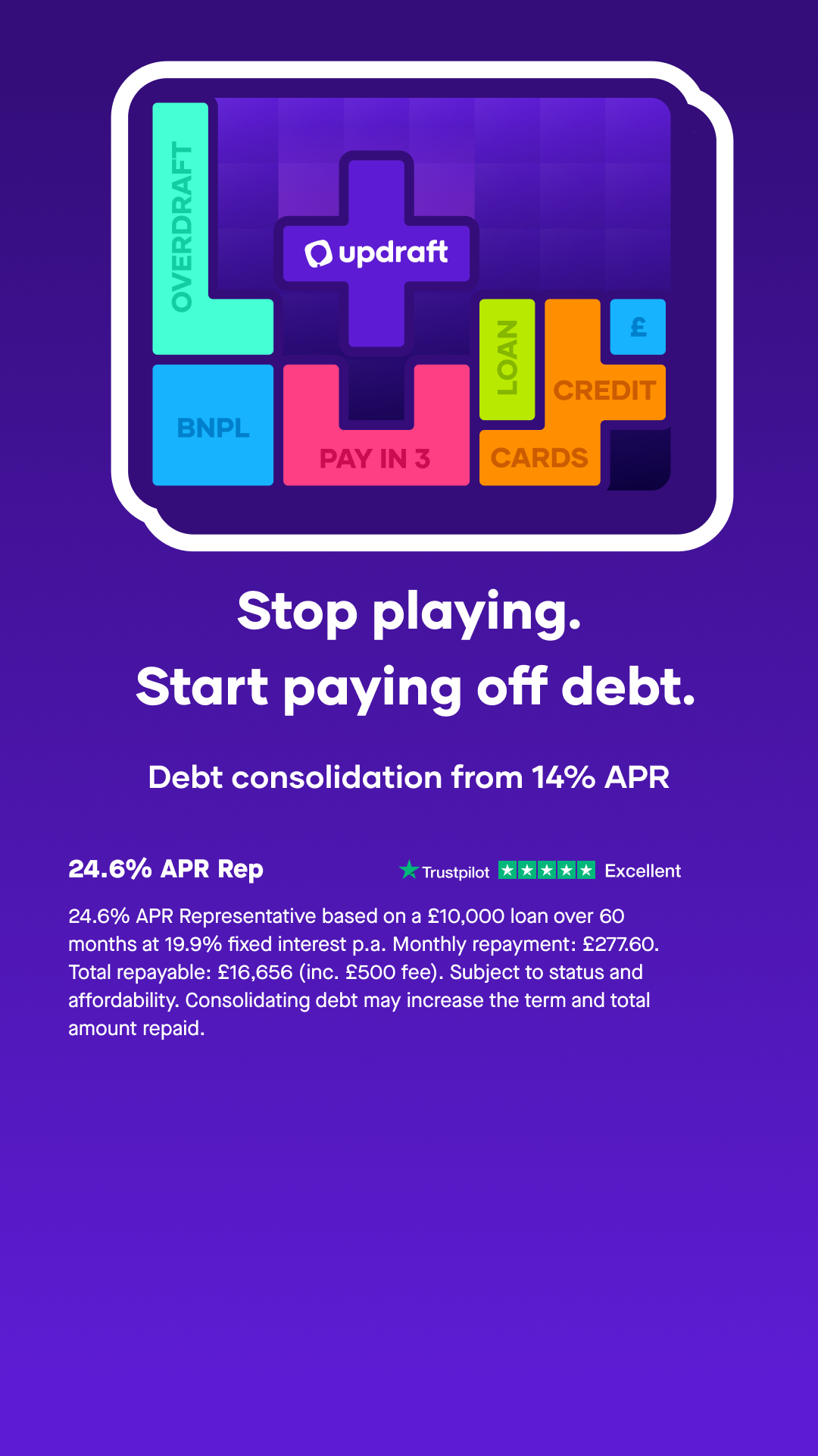 Updraft Facebook ad