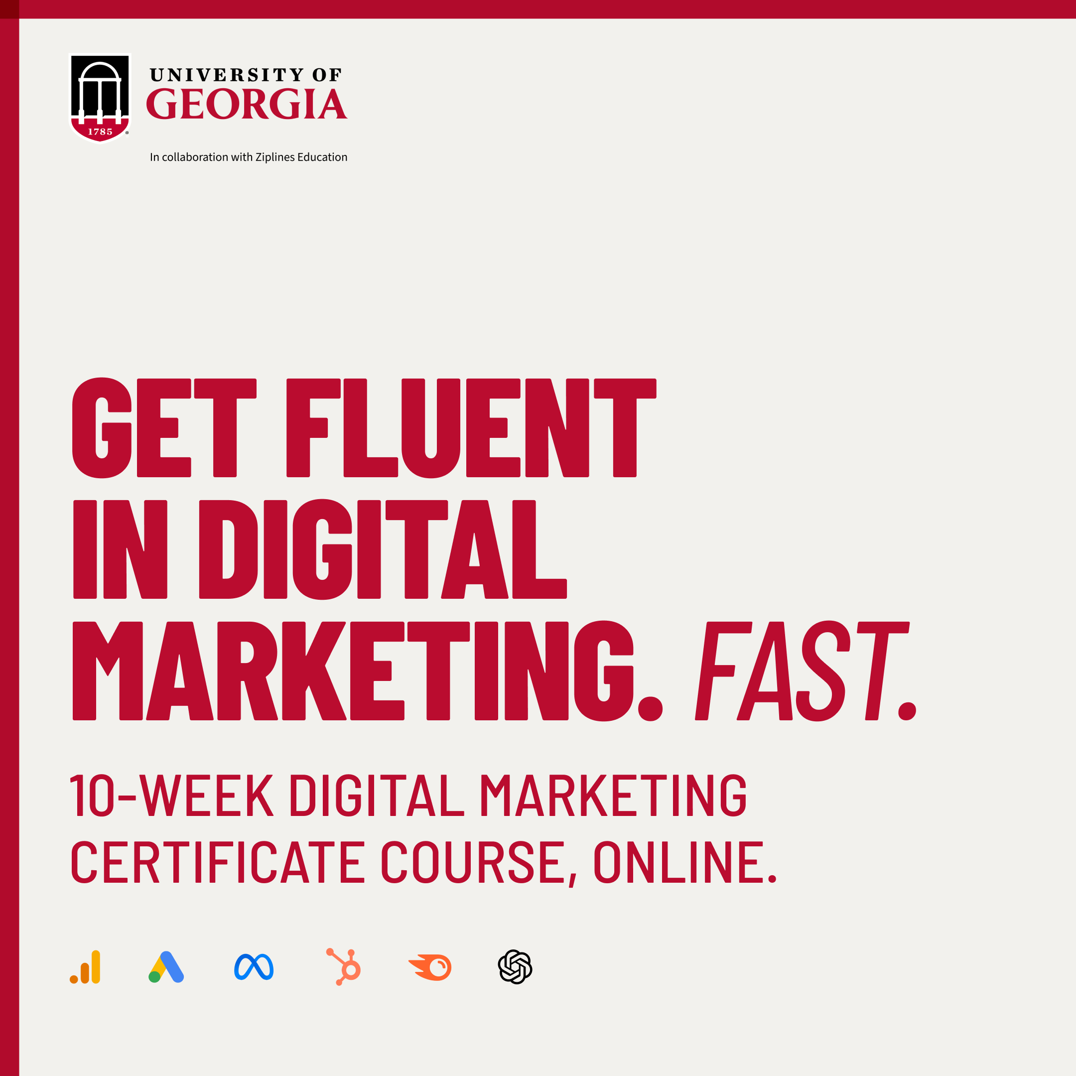 University of Georgia Center for Continuing Education Facebook ad