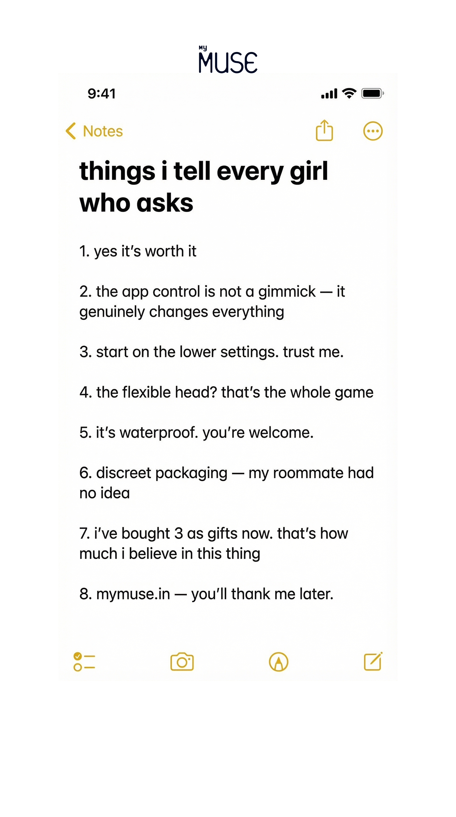 MyMuse Shop Facebook ad