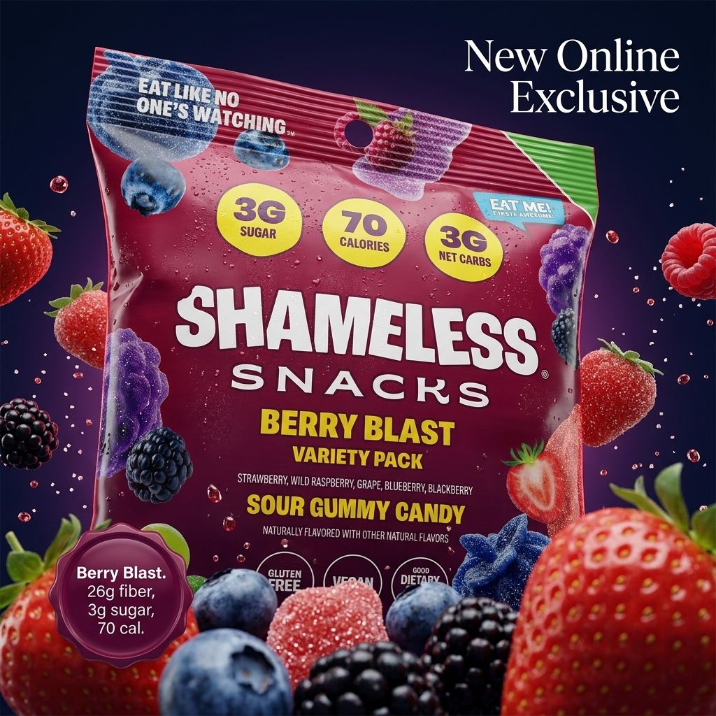 Shameless Snacks Facebook ad
