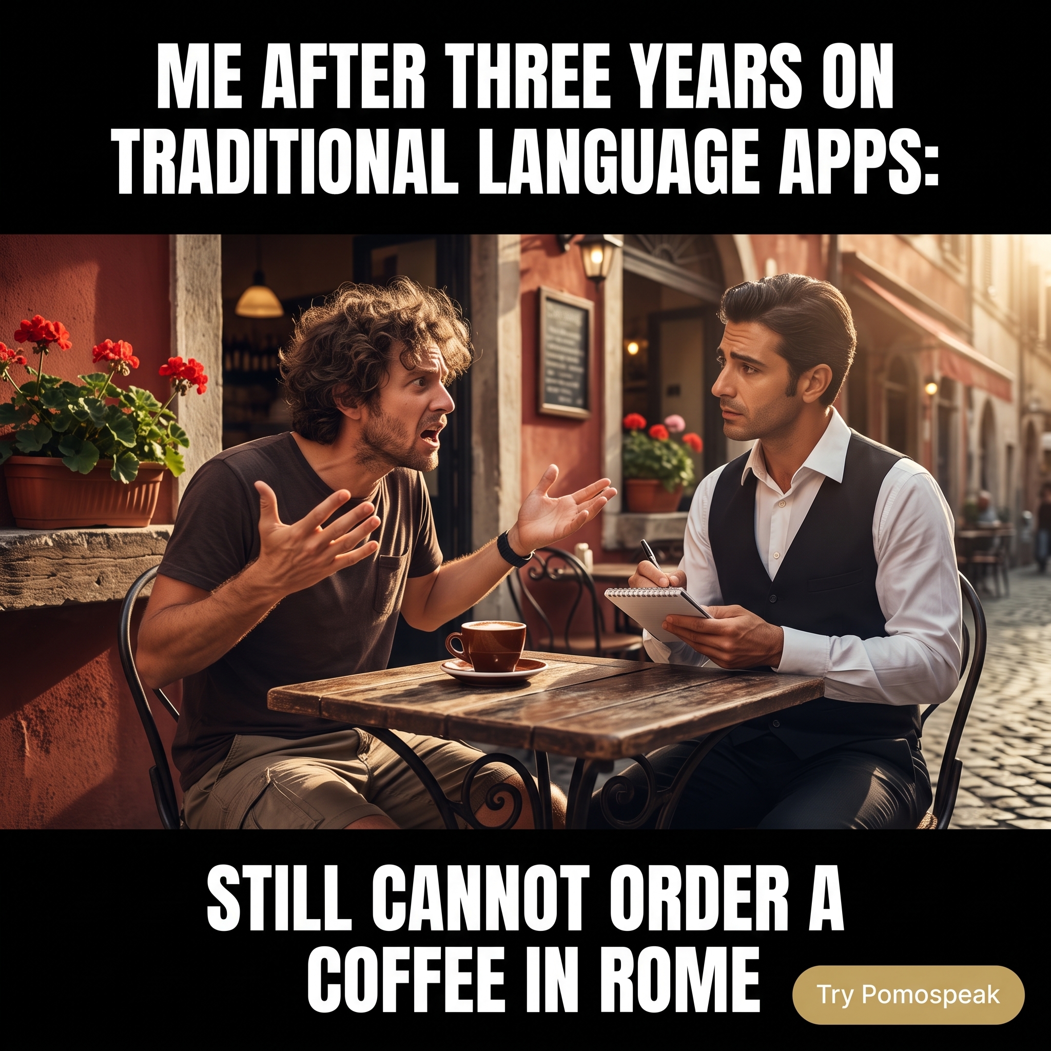 PomoSpeak Tutor Facebook ad