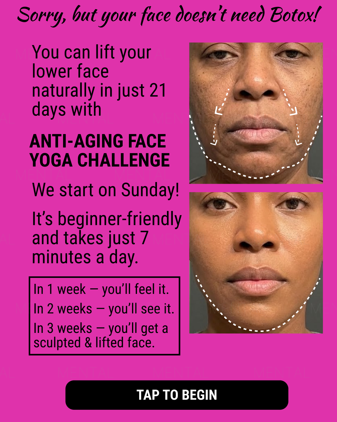 Mimika - Face Yoga Exercises Facebook ad