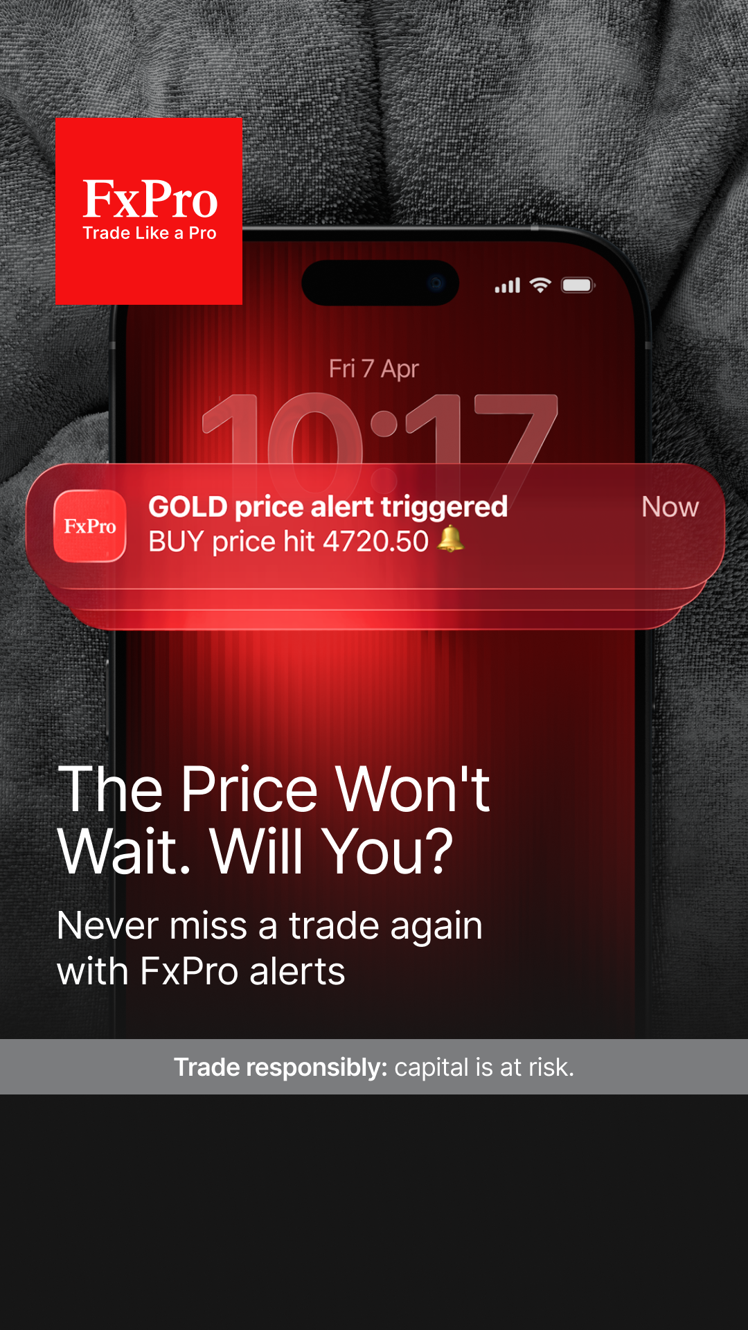 FxPro Trading Broker Facebook ad