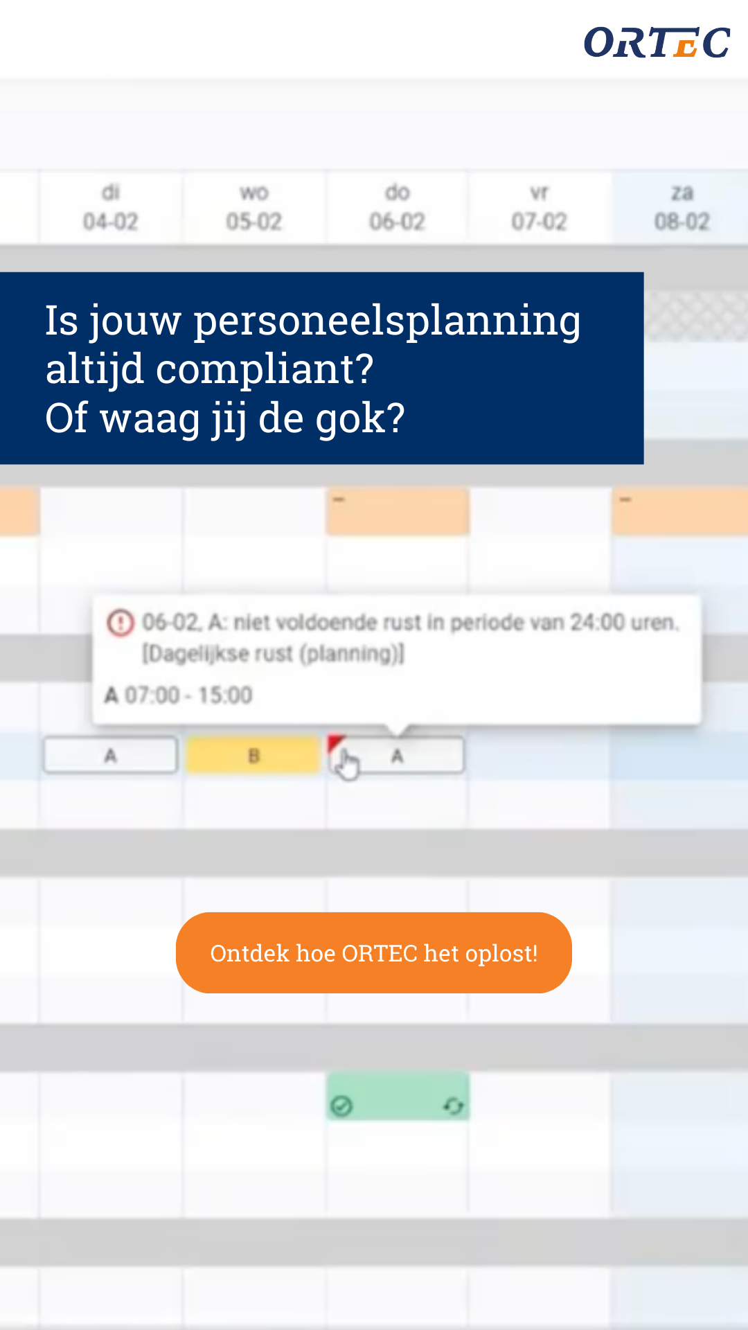ORTEC Workforce Management Facebook ad from Feb 26, 2026