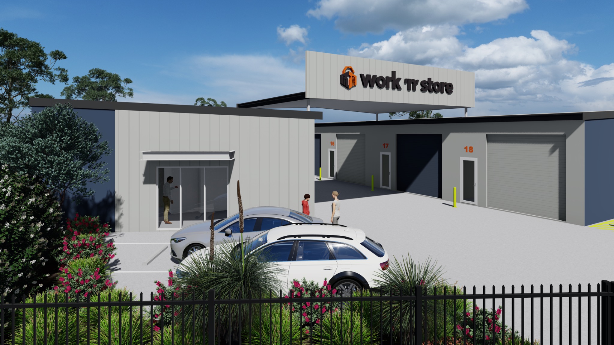 Work 'n' Store Facebook ad: Rutherford Industrial Units Selling Now!