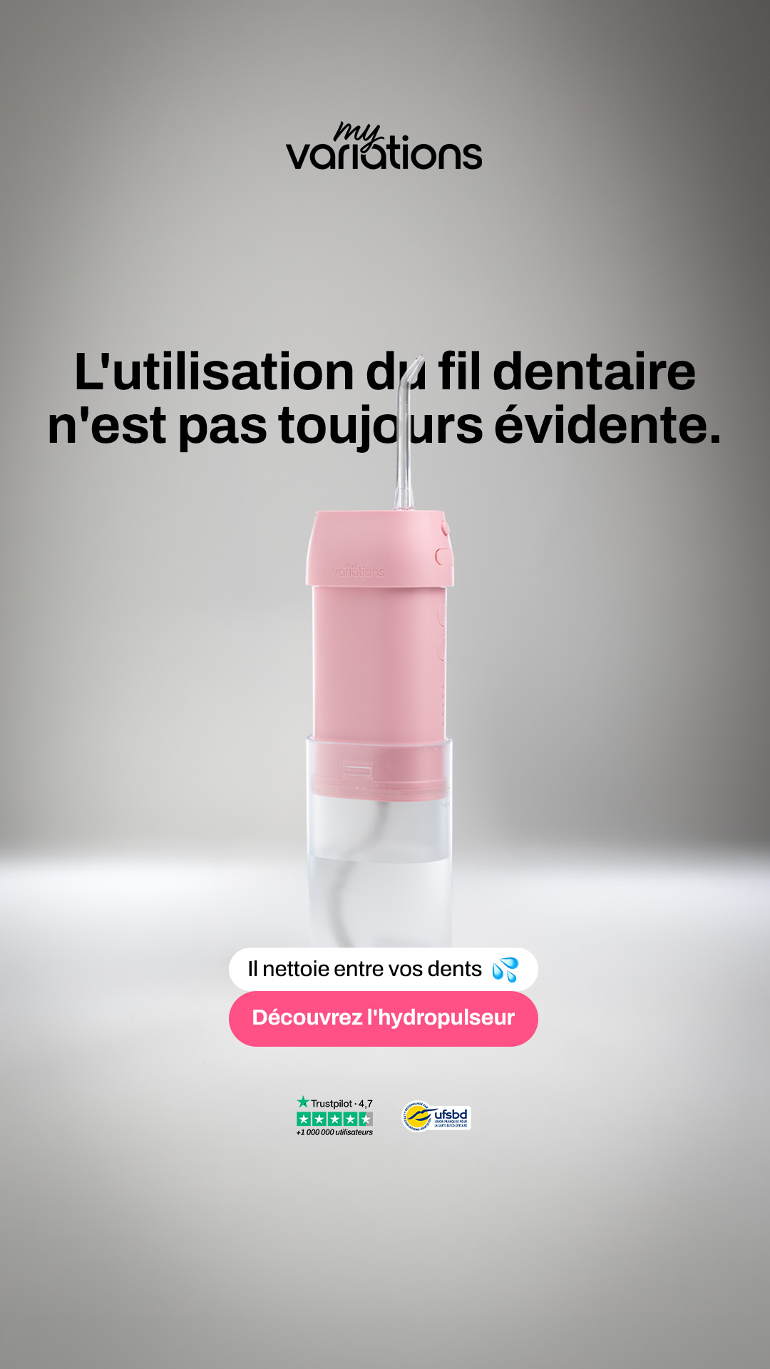 My Variations Facebook ad: L'hydropulseur MyVariations.