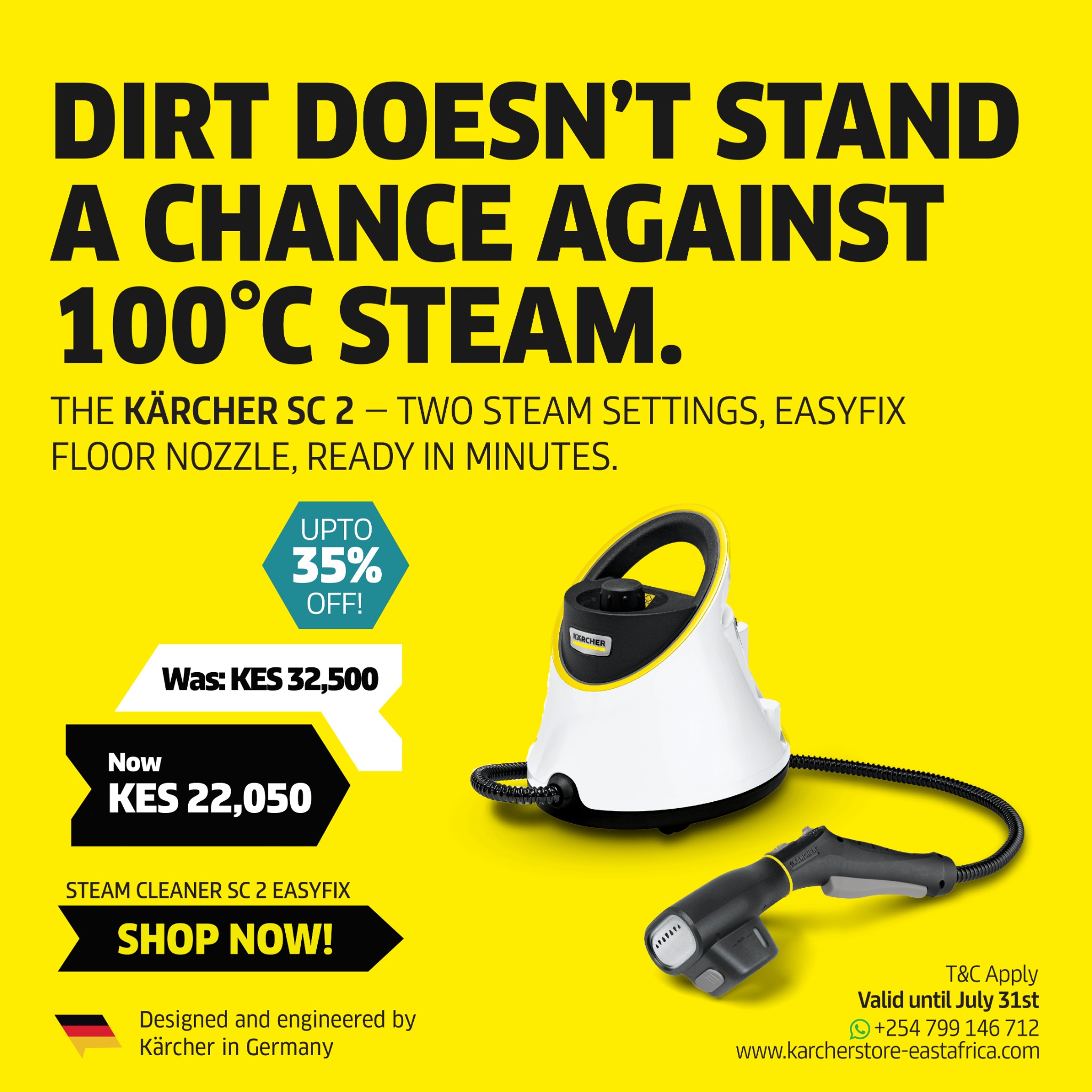 Karcher East Africa Facebook ad: You’ve seen it, now bring it home!