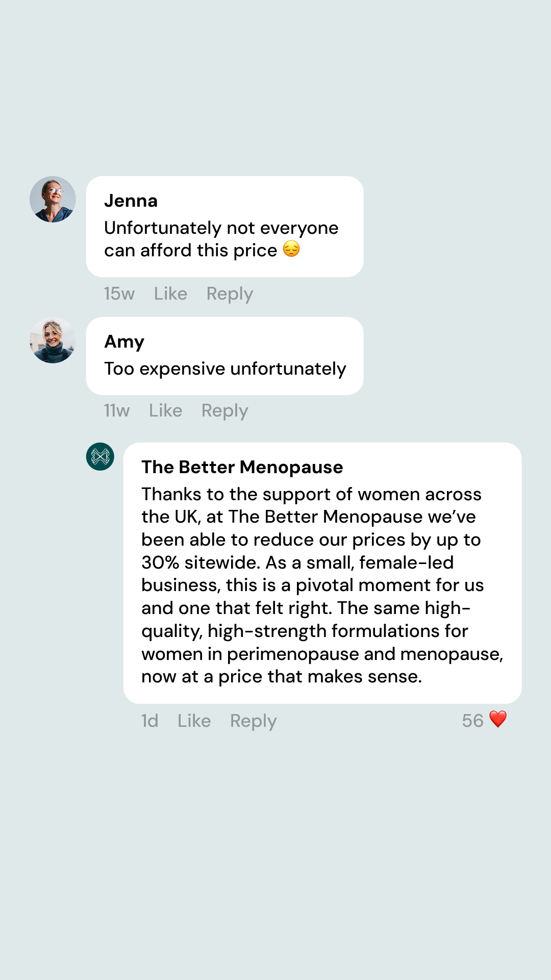 The Better Menopause Facebook ad from Sep 2, 2026