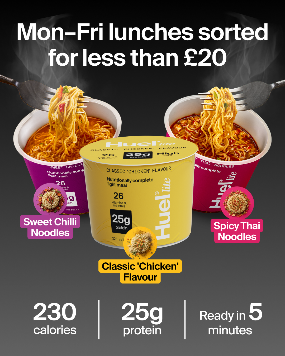 Huel Facebook ad