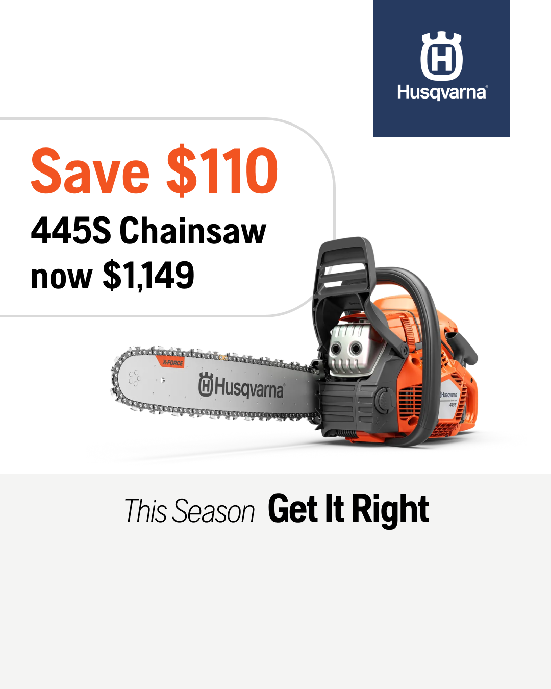 Husqvarna Facebook ad