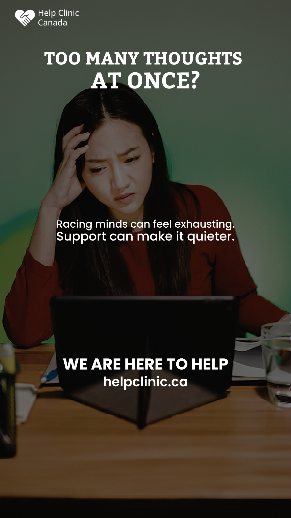Help Clinic Canada Facebook ad from Apr 8, 2026