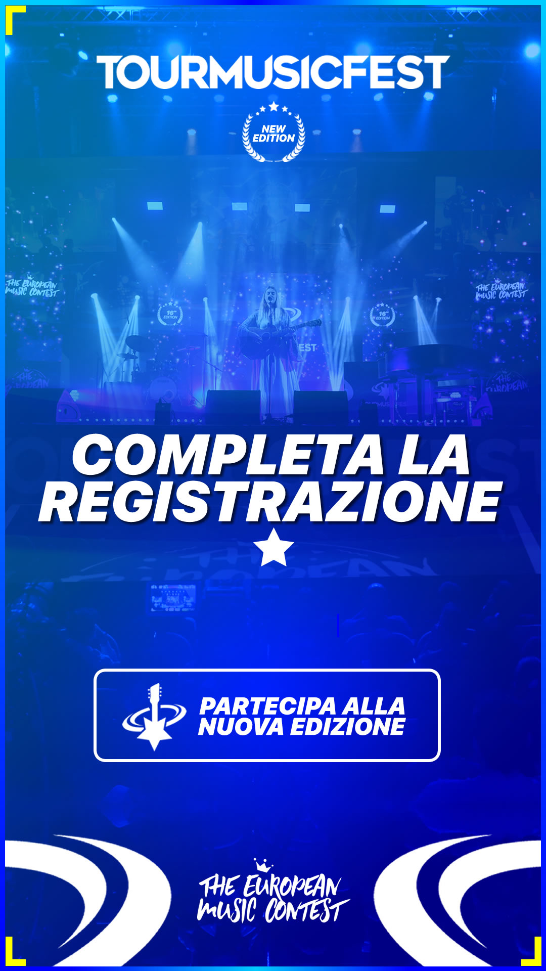 Tour Music Fest Facebook ad: Tour Music Fest 2025 - Completa la registrazione