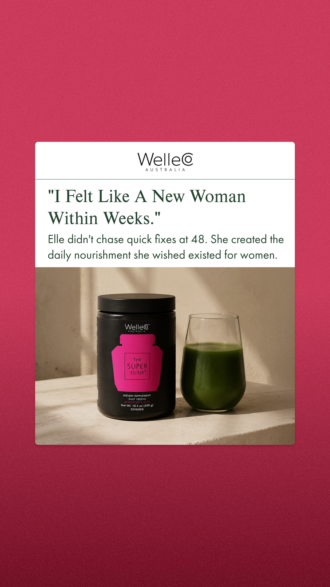 WelleCo Facebook ad